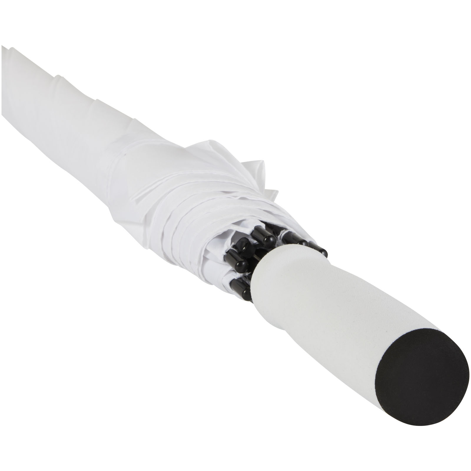Niel 23" Automatikregenschirm aus recyceltem PET weiss