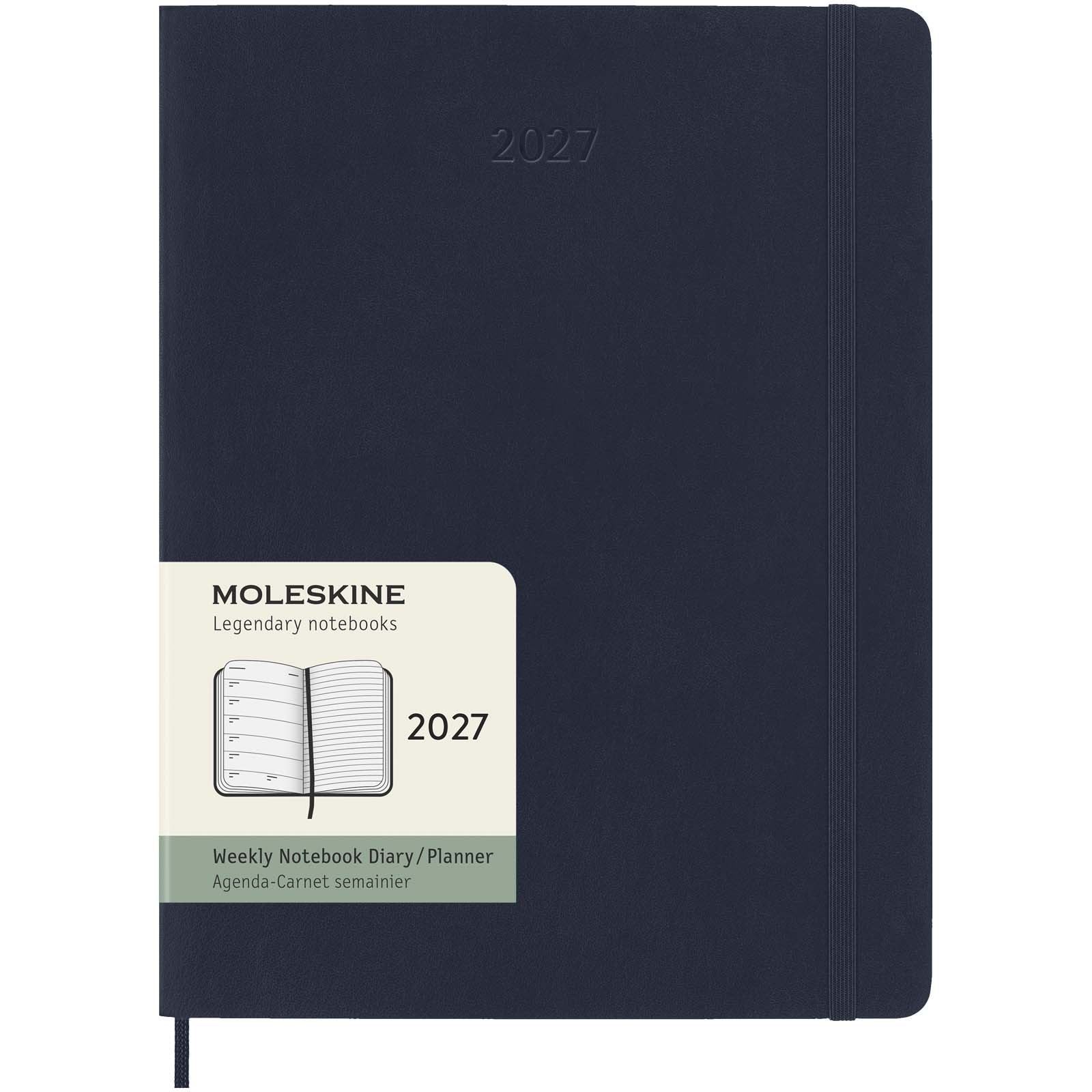 Moleskine Softcover 12 Monate Wochenkalender XL saphir