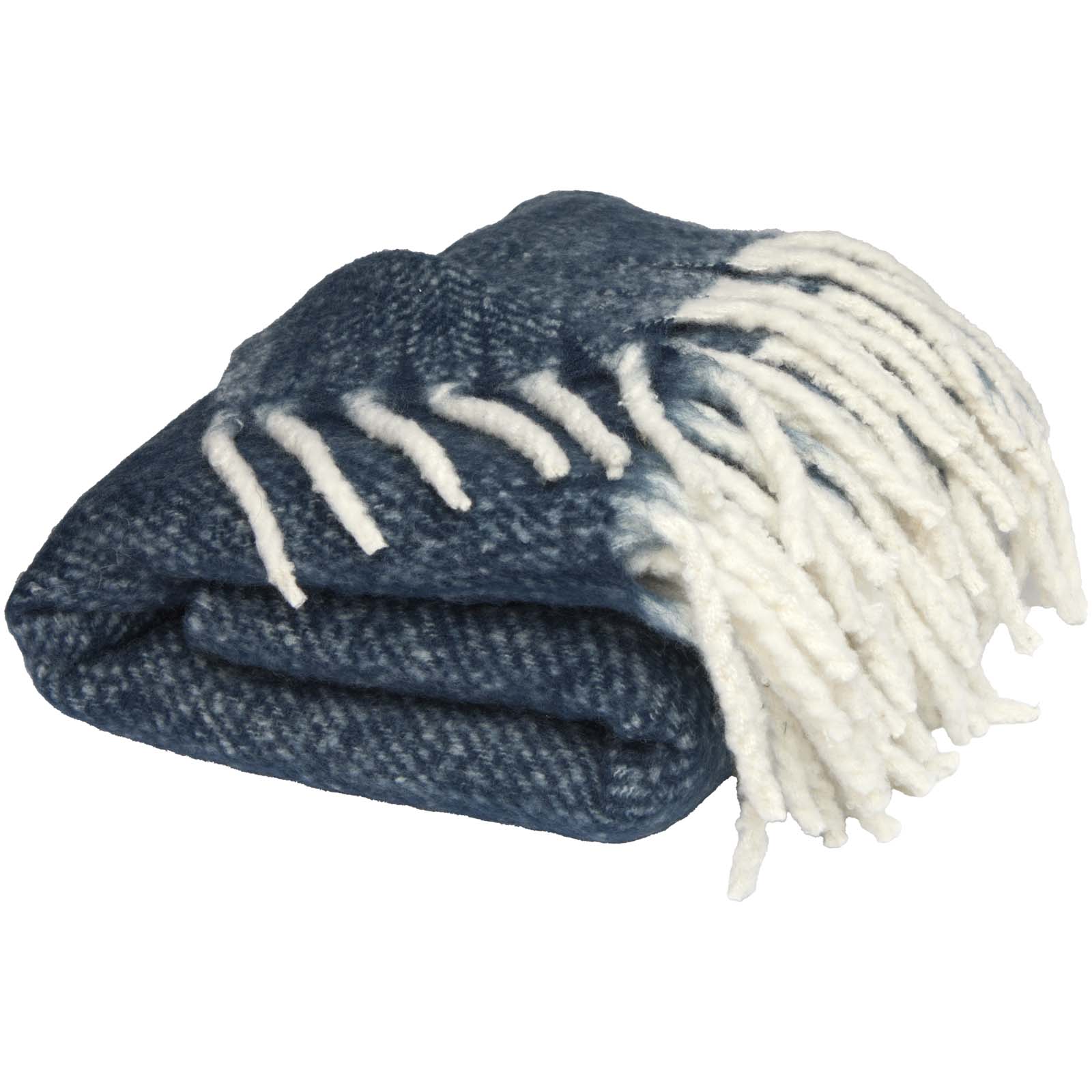 Dolly GRS-recycelte Decke dunkelblau