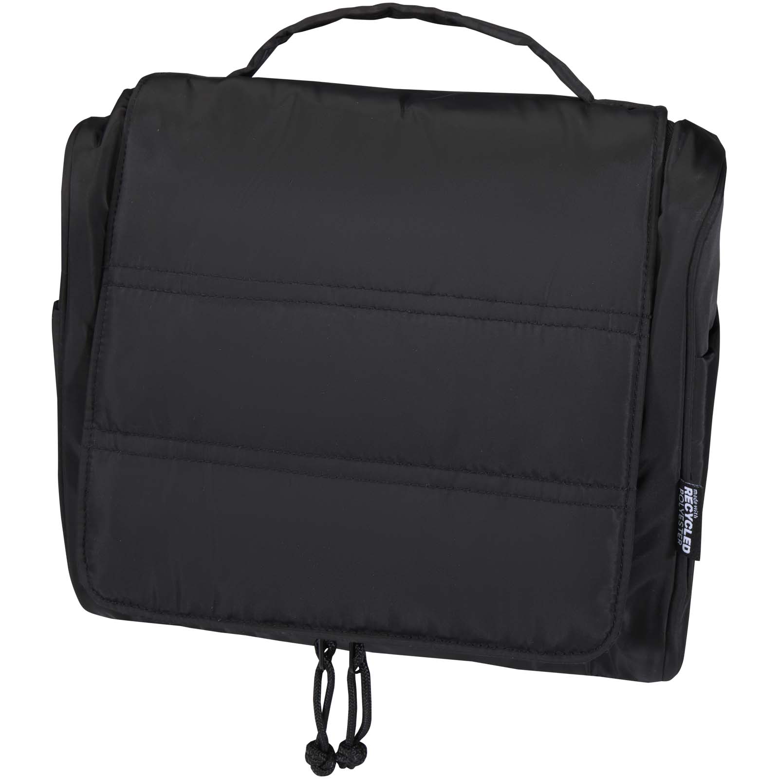 Puffer GRS recycelte aufhängbare Kulturtasche 8L schwarz