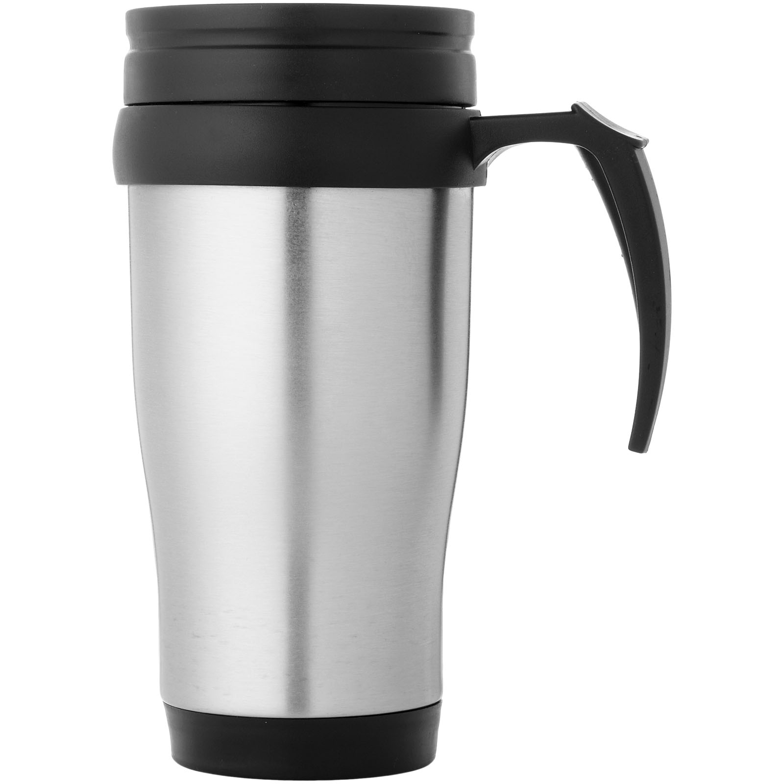Sanibel 400 ml Isolierbecher silber, schwarz