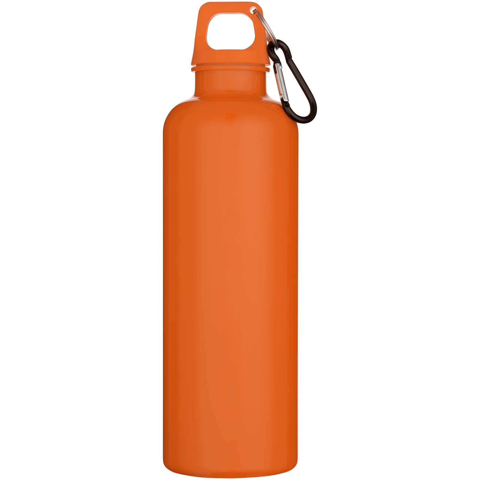 Oregon 750 ml einfarbige RS-zertifizierte Wasserflasche aus recyceltem Kunststoff mit Karabinerhaken orange