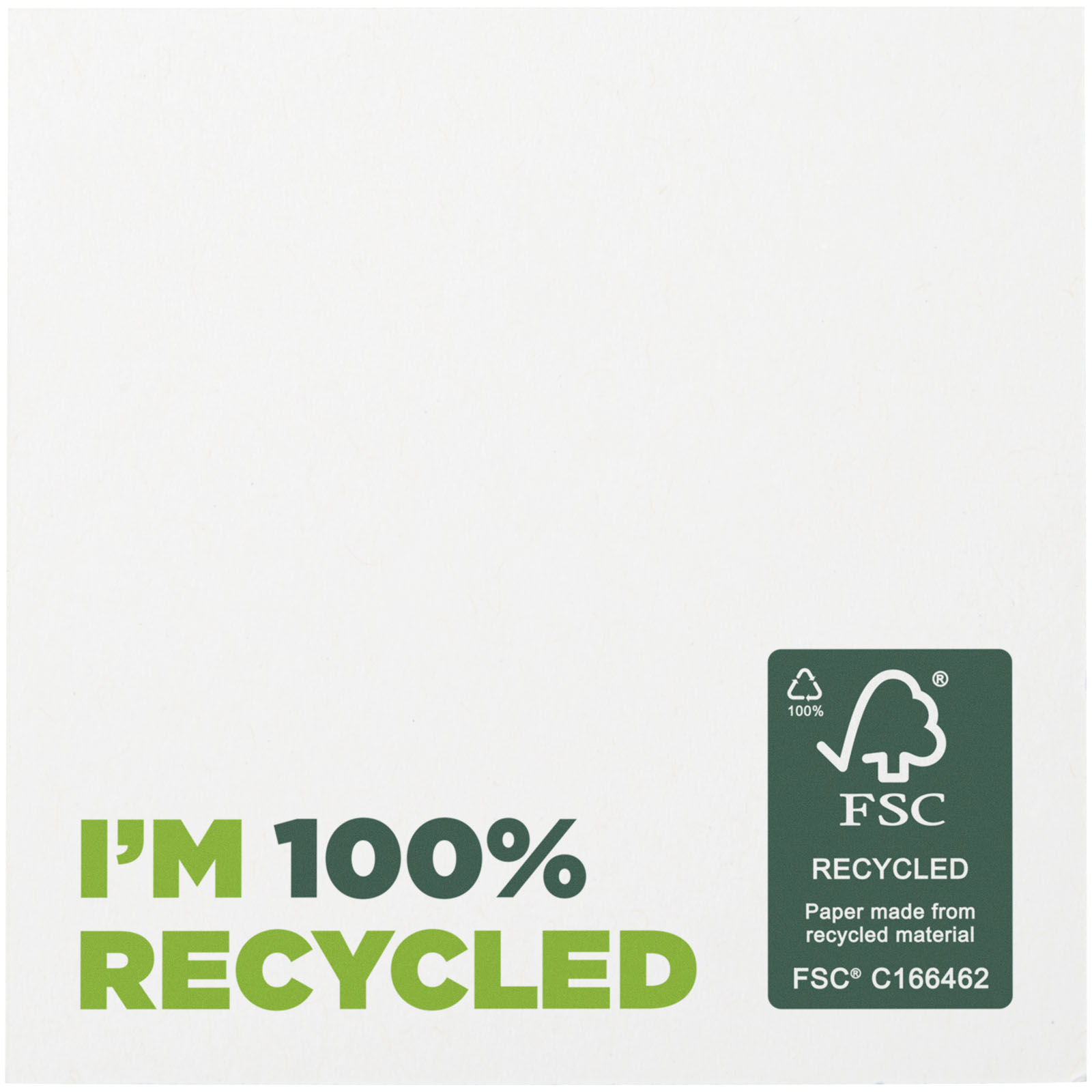 Sticky-Mate® recycelte Haftnotizen 75 x 75 mm weiss