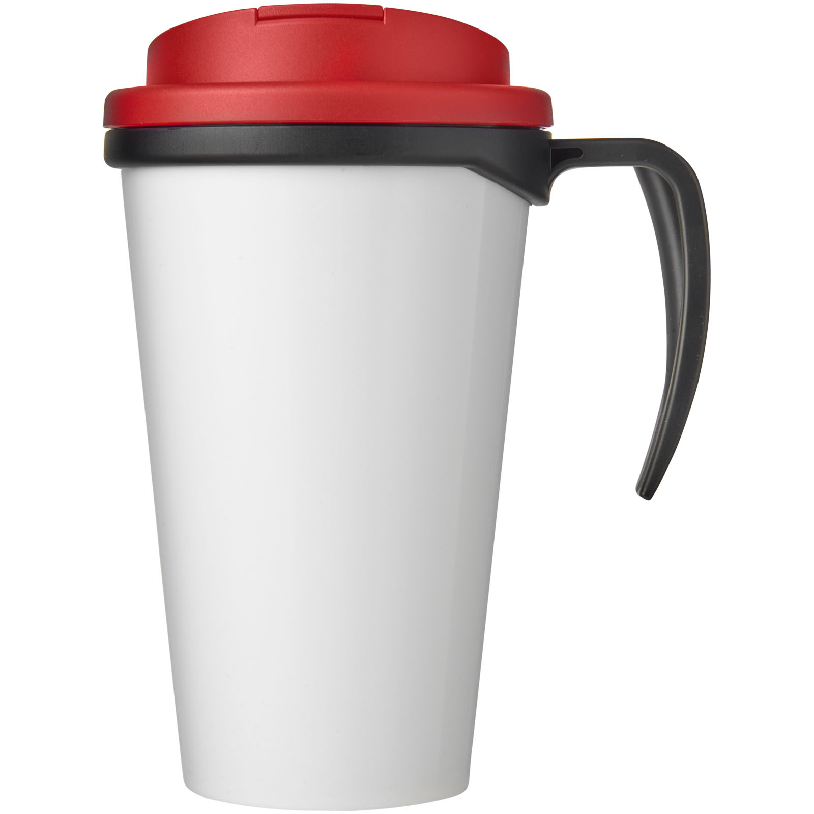 Brite-Ameriano® Grande 350 ml Isolierbecher mit auslaufsicherem Schraubverschluss schwarz, rot