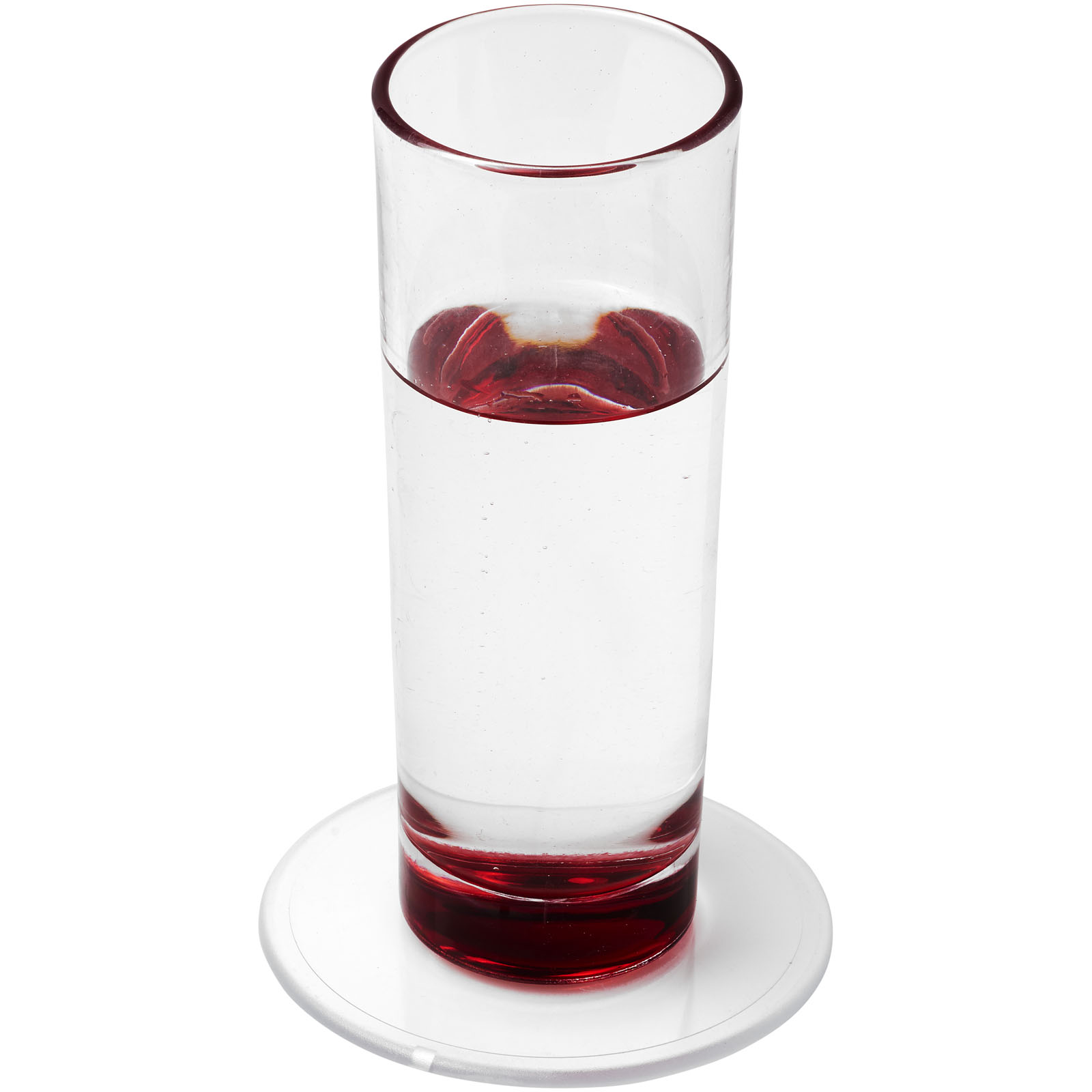 Renzo runder Kunststoffuntersetzer transparent klar