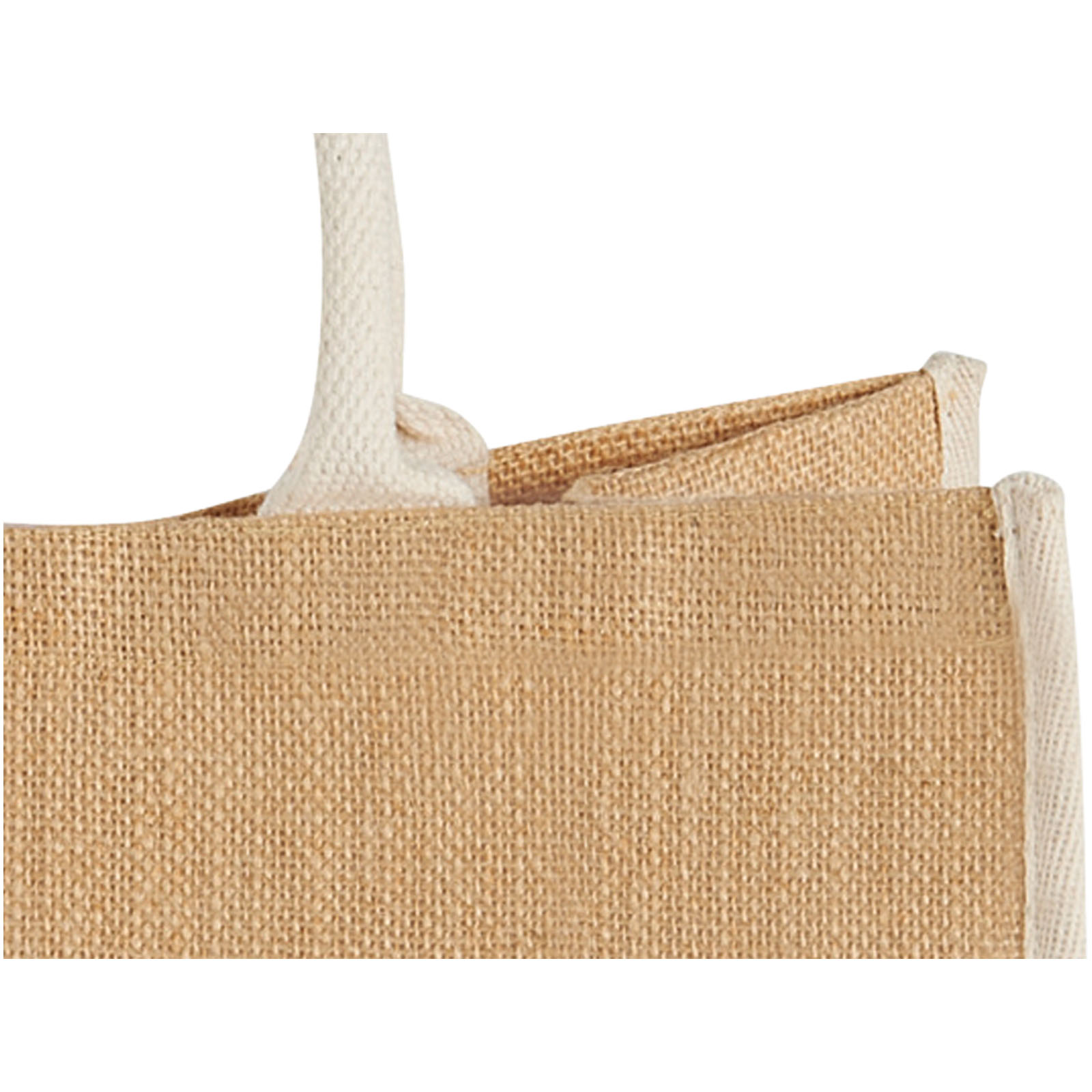 Harry farbige Jute Tragetasche 25L natur, weiss
