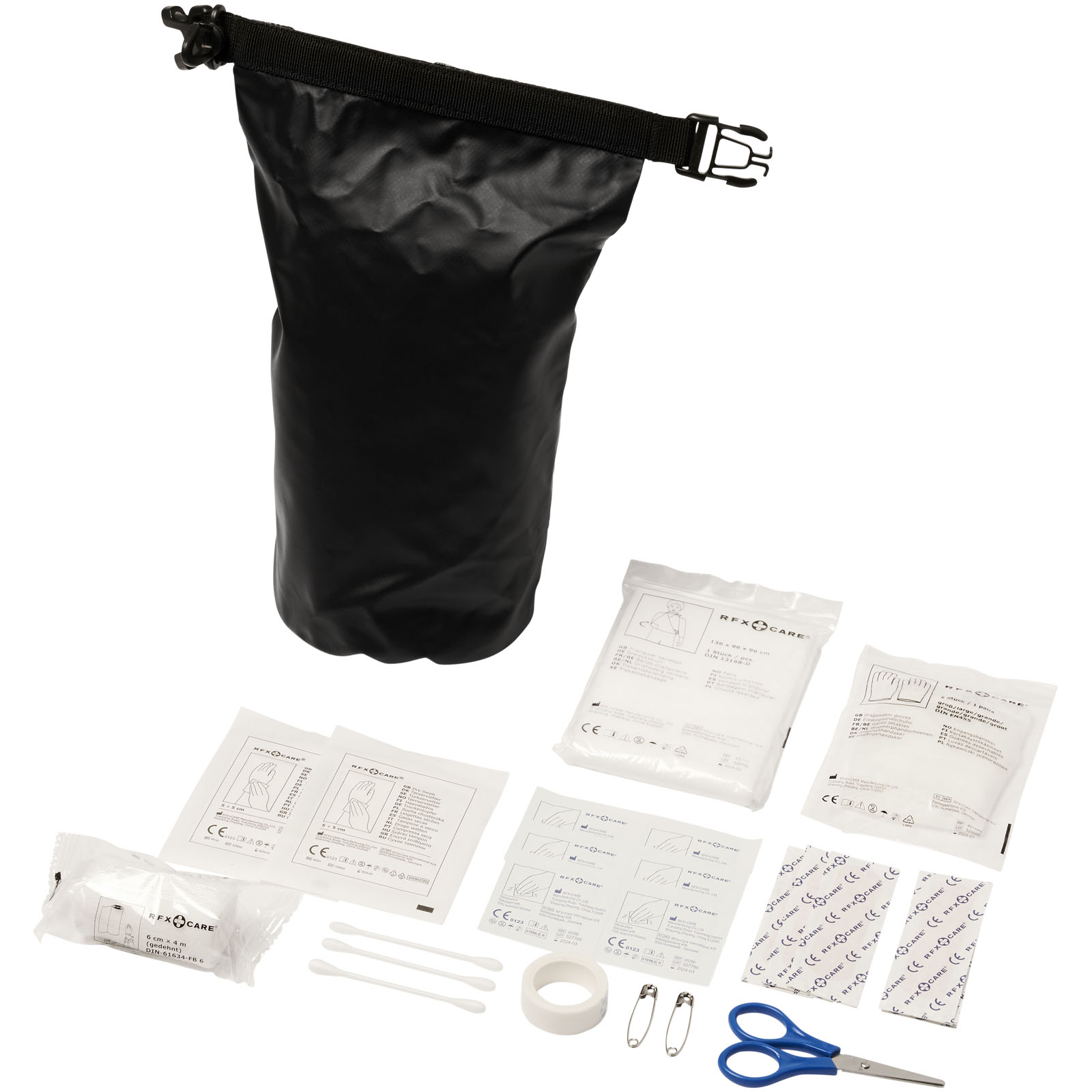 Alexander 30-teiliges Erste-Hilfe-Set mit wasserfester Tasche schwarz