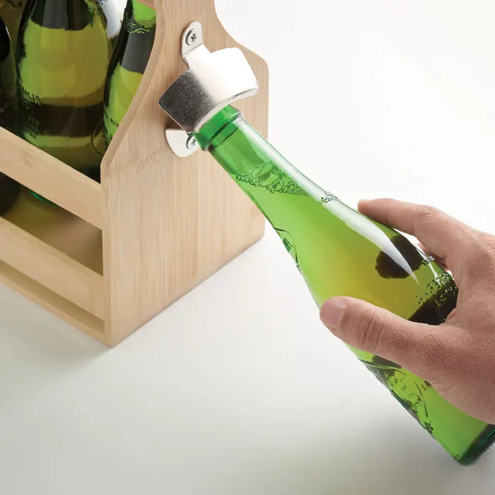 6 Bierkästen aus Bambus