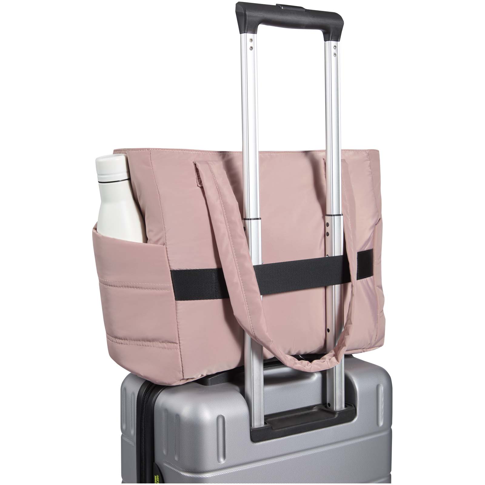 Puffer 15,6" GRS recycelte Laptoptragetasche 18L altrosa