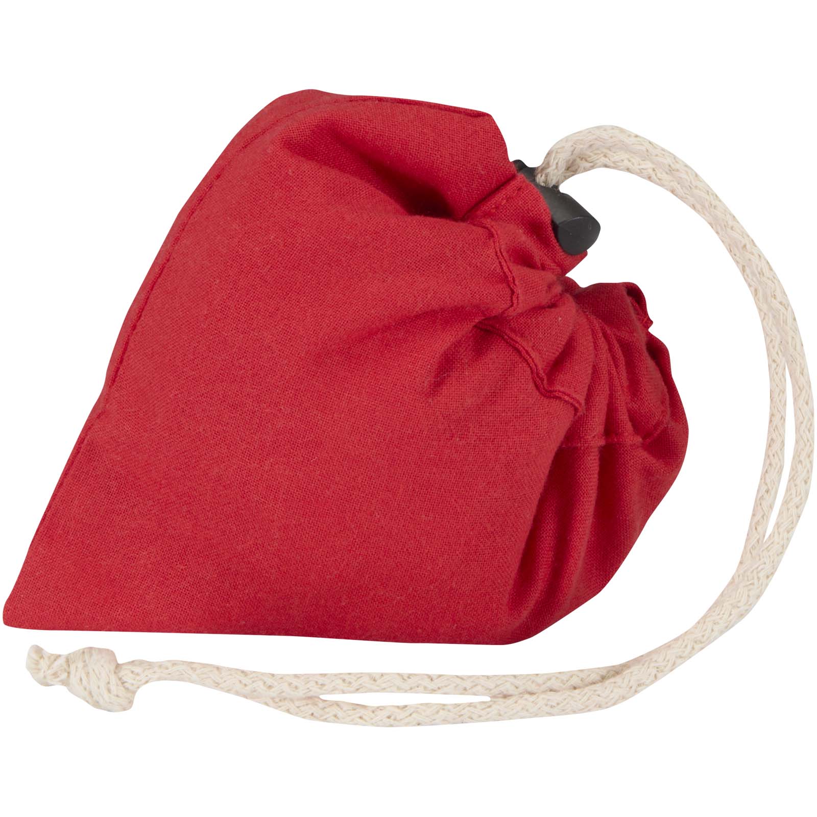 Madras Blend 140 g/m², GRS-zertifizierte, faltbare Baumwoll Tragetasche, 7 l rot