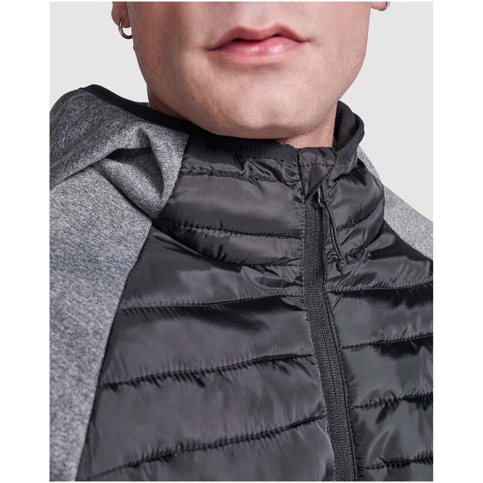 Minsk Hybrid Thermojacke Unisex rot, schwarz