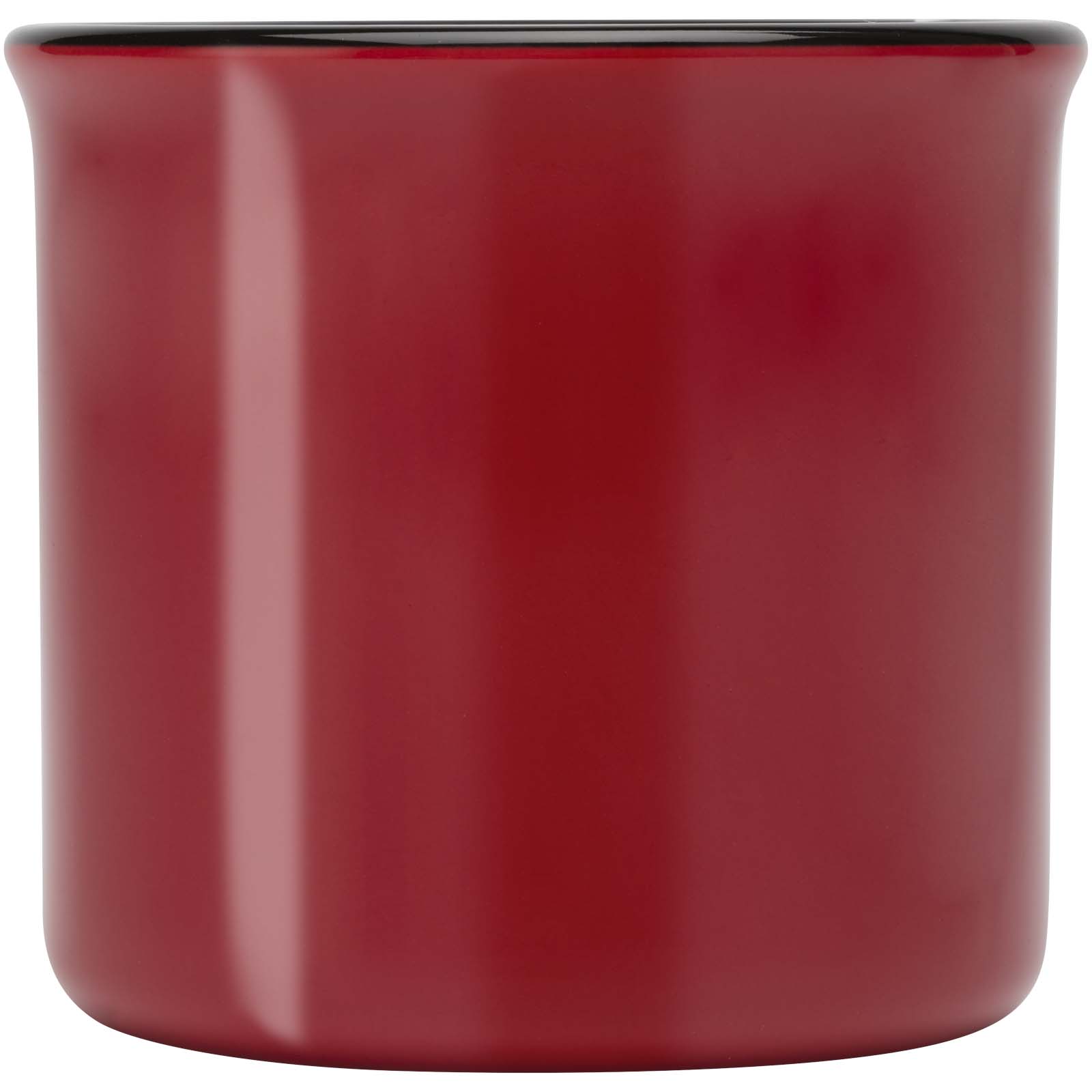 Bari Keramiktasse 240 ml mit glänzender Oberfläche rot