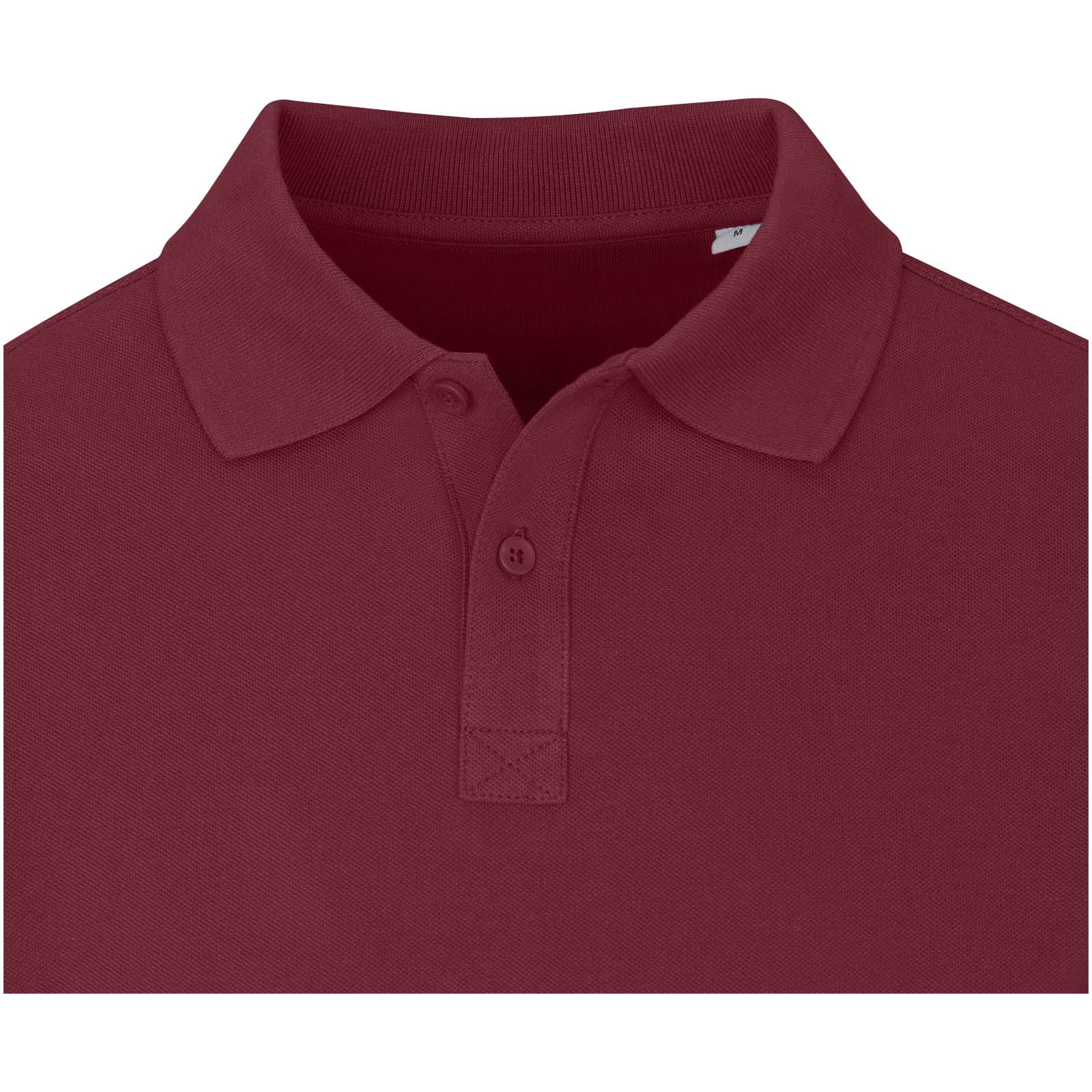 Calgary 180 g/m² Langarm Poloshirt für Herren Tiefes Burgunderrot