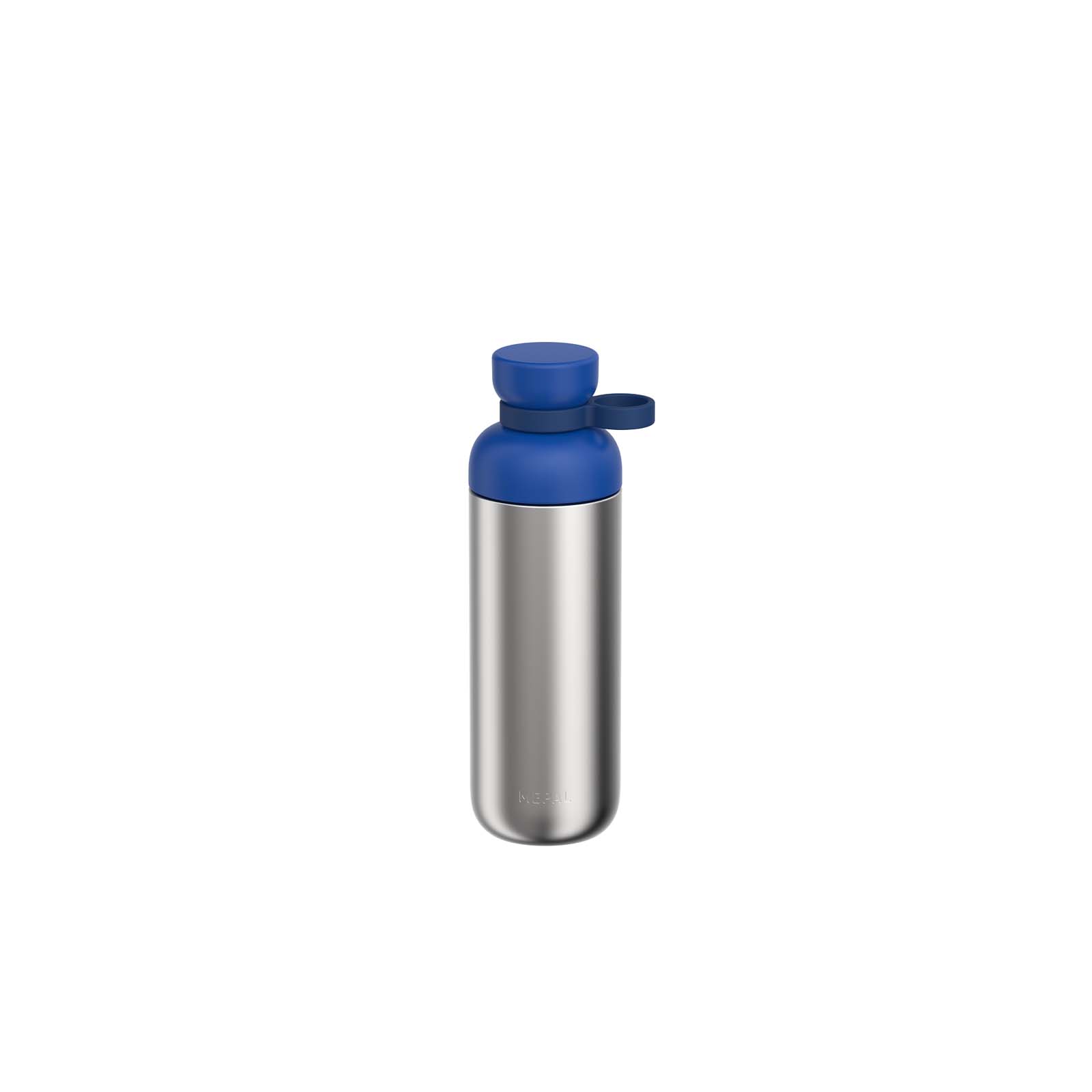 Mepal Vita 700 ml Wasserflasche aus recyceltem Edelstahl (Kohlensäure geeignet) vivid blau