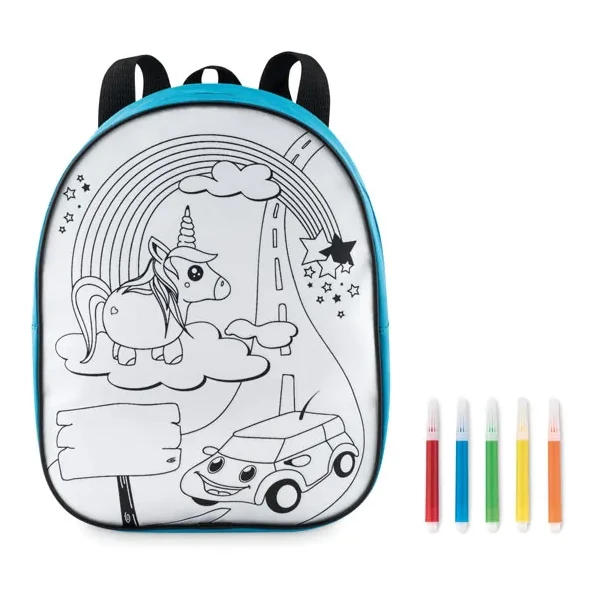 Rucksack mit 5 Filzstiften