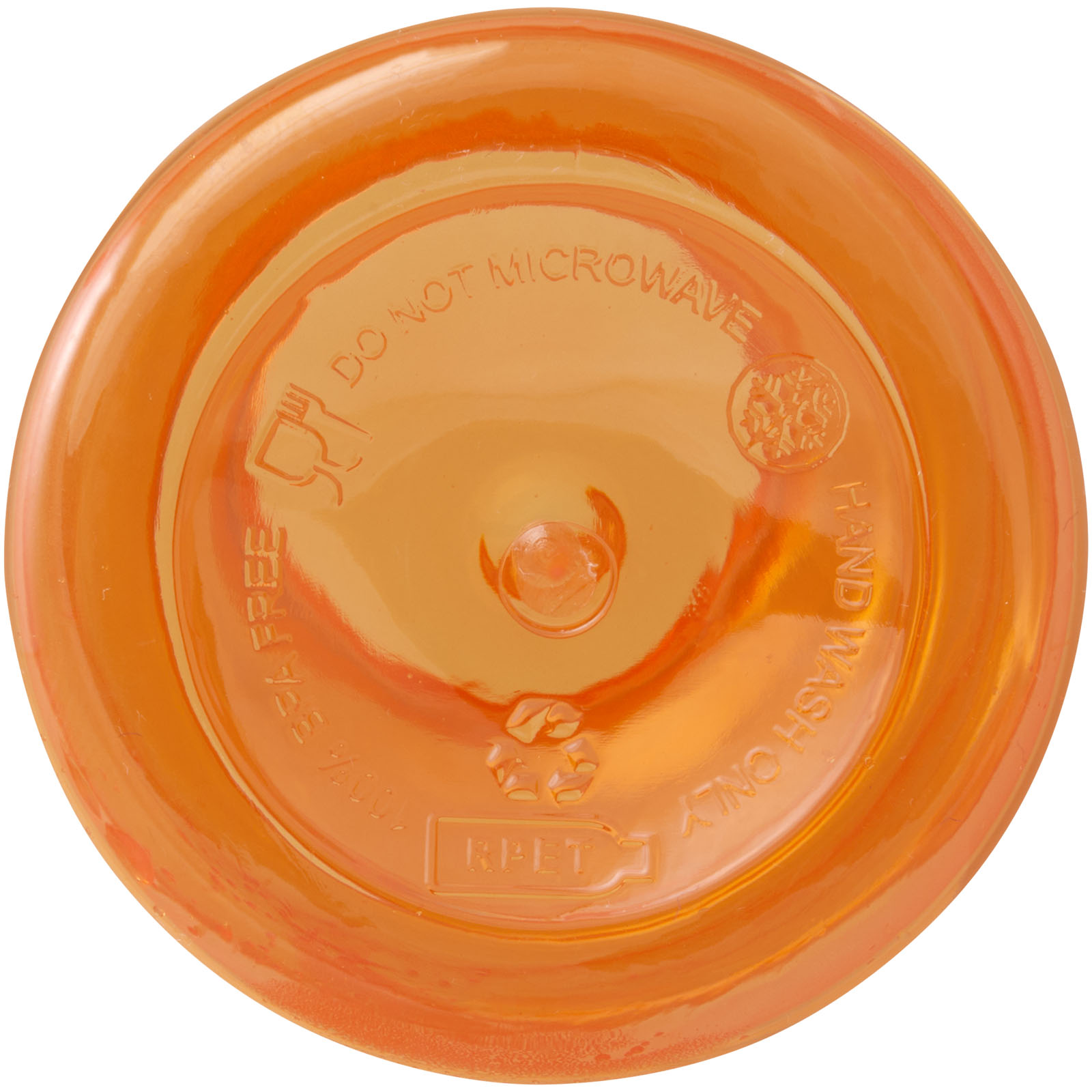Oregon 400 ml RCS-zertifizierte Trinkflasche aus recyceltem Kunststoff mit Karabiner orange