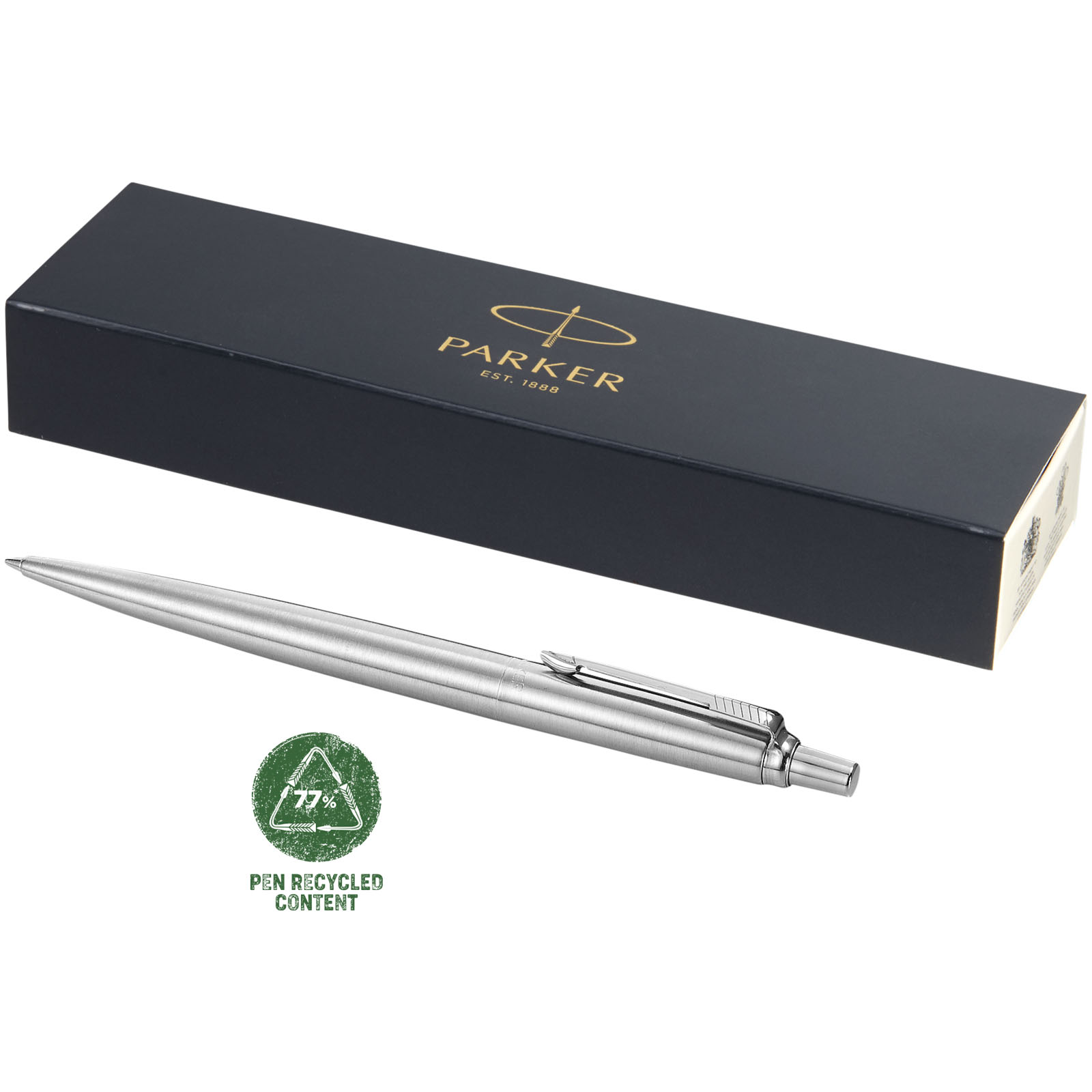 Parker Jotter Kugelschreiber (schwarze Mine) stahl