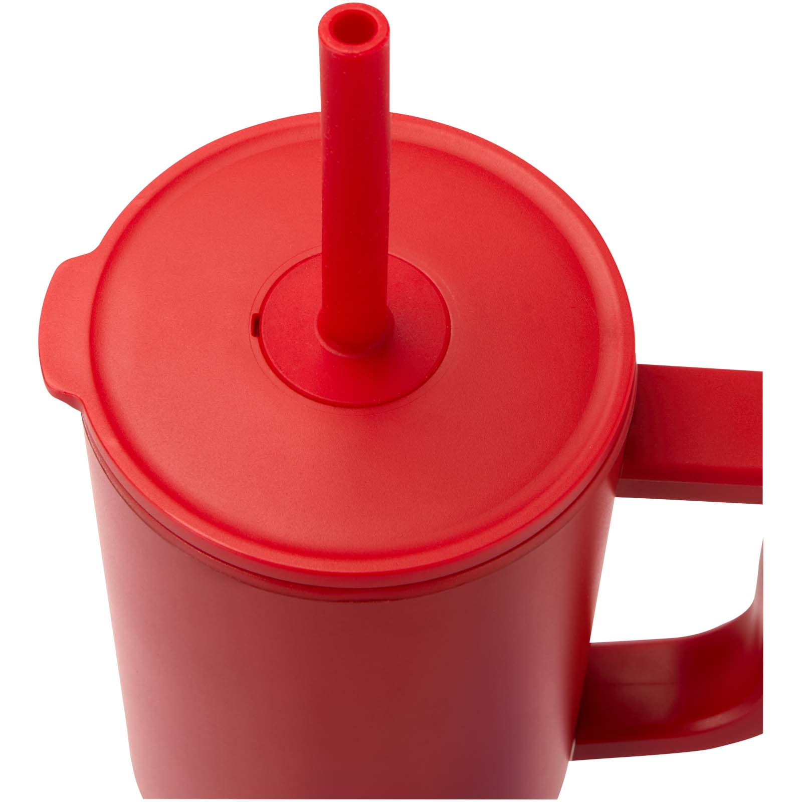 Brady 900 ml RCS-zertifizierter Isolierbecher mit Silikon Trinkhalm rot