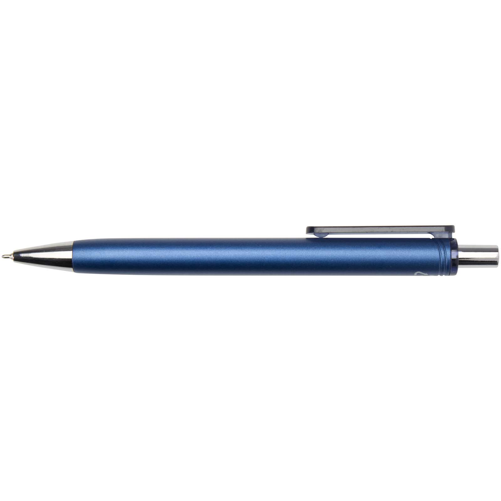 Feld RCS recycelter Kugelschreiber mit Metallic-Finish (schwarze Mine) navy