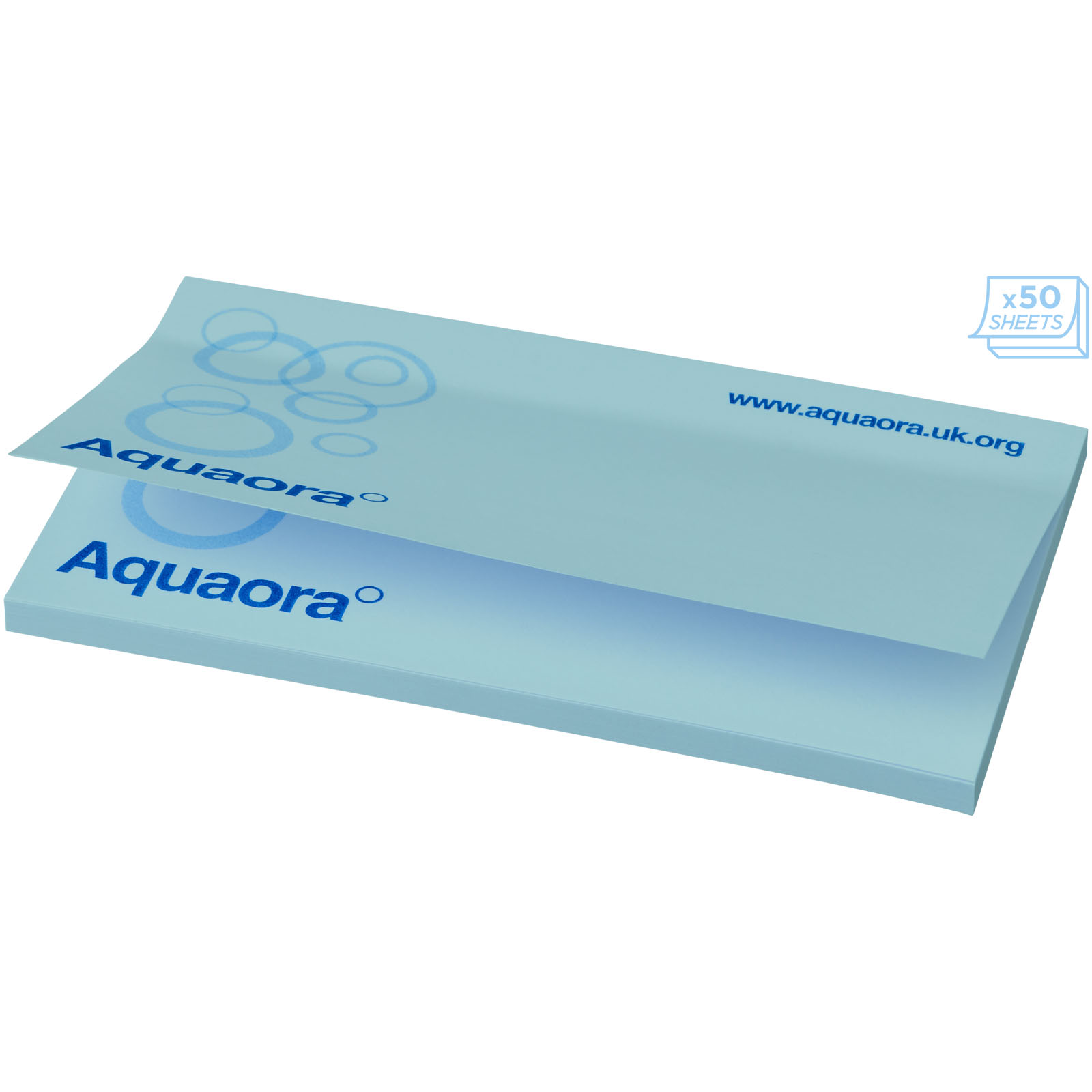Sticky-Mate® Haftnotizen 127 x 75 mm hellblau