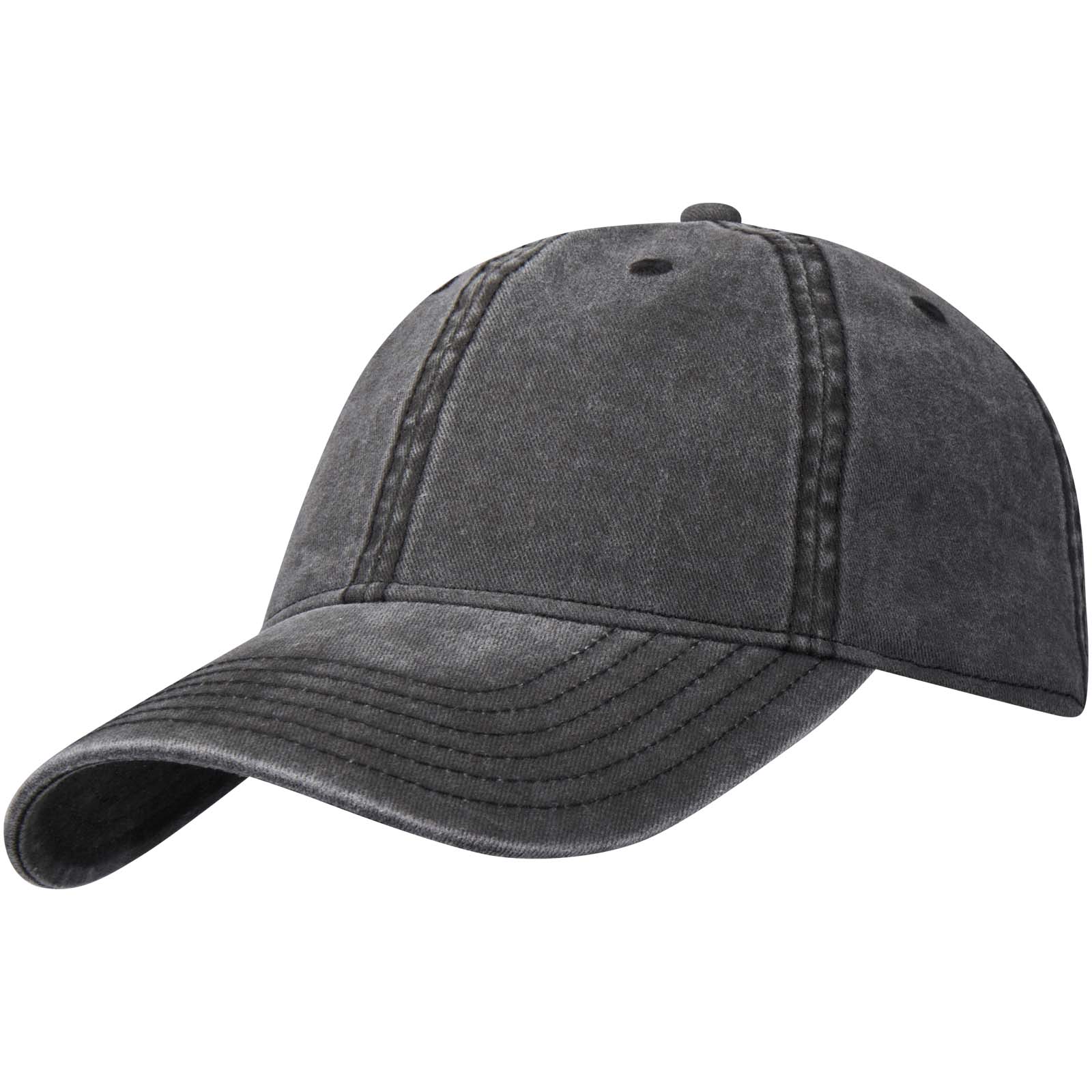 Grafton 270 g/m² Kappe mit 6 Segmenten washed schwarz