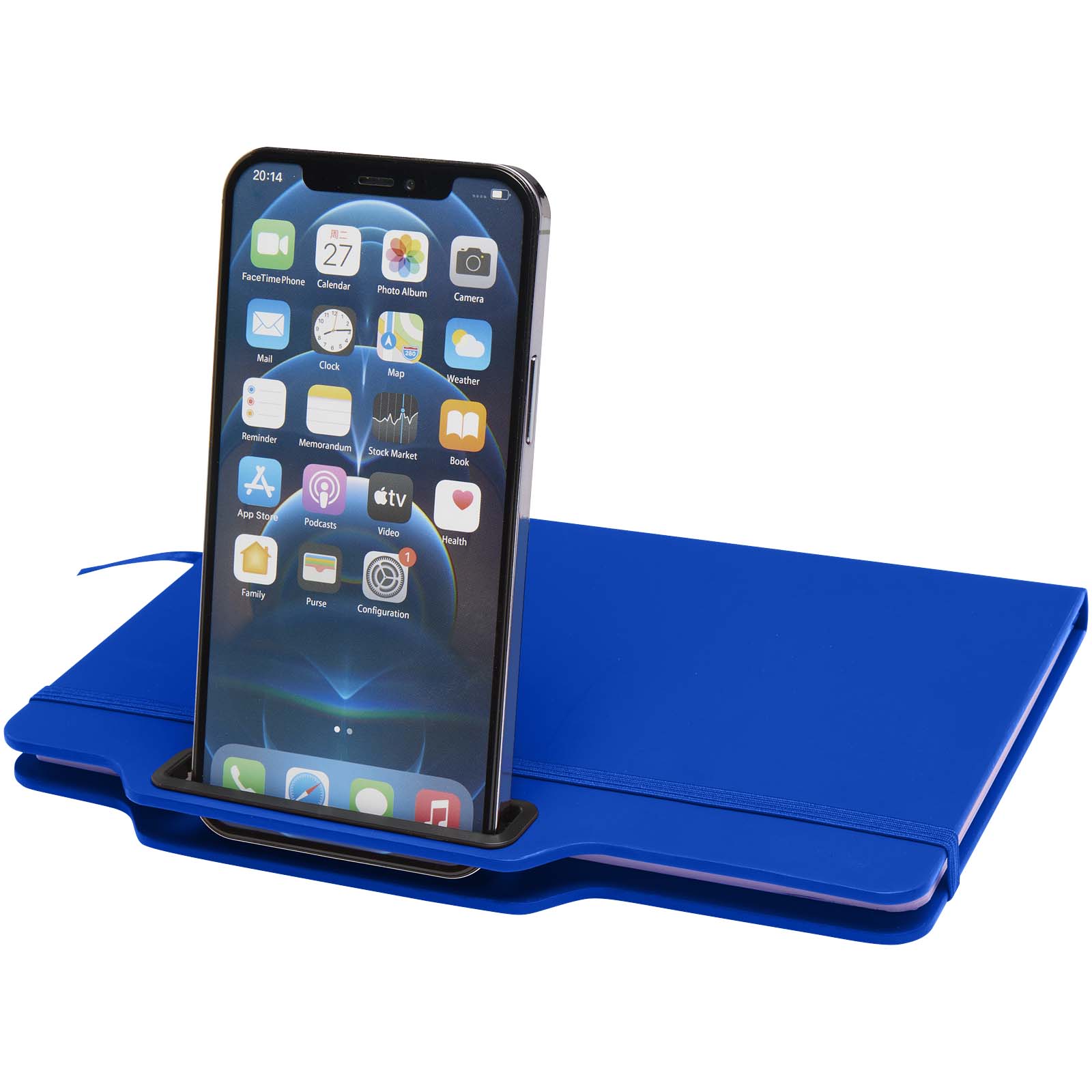 Nexus A5 Hardcover Notizbuch mit Kugelschreiber und Bleistiftset (schwarze Mine) royalblau