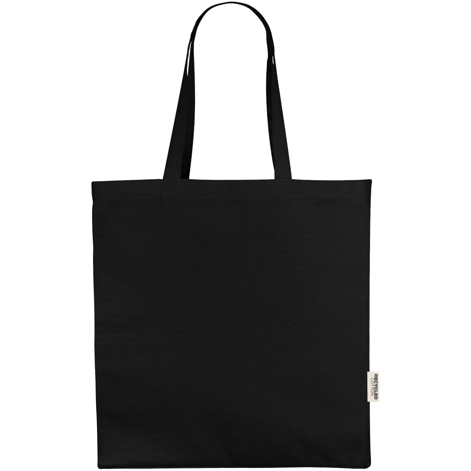 Odessa 220 g/m² GRS recycelte Baumwoll Tragetasche 13L schwarz