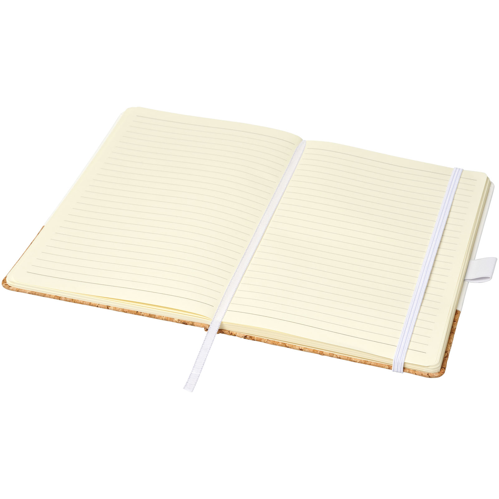 Evora A5 Notizbuch Thermo PU mit Kork weiss