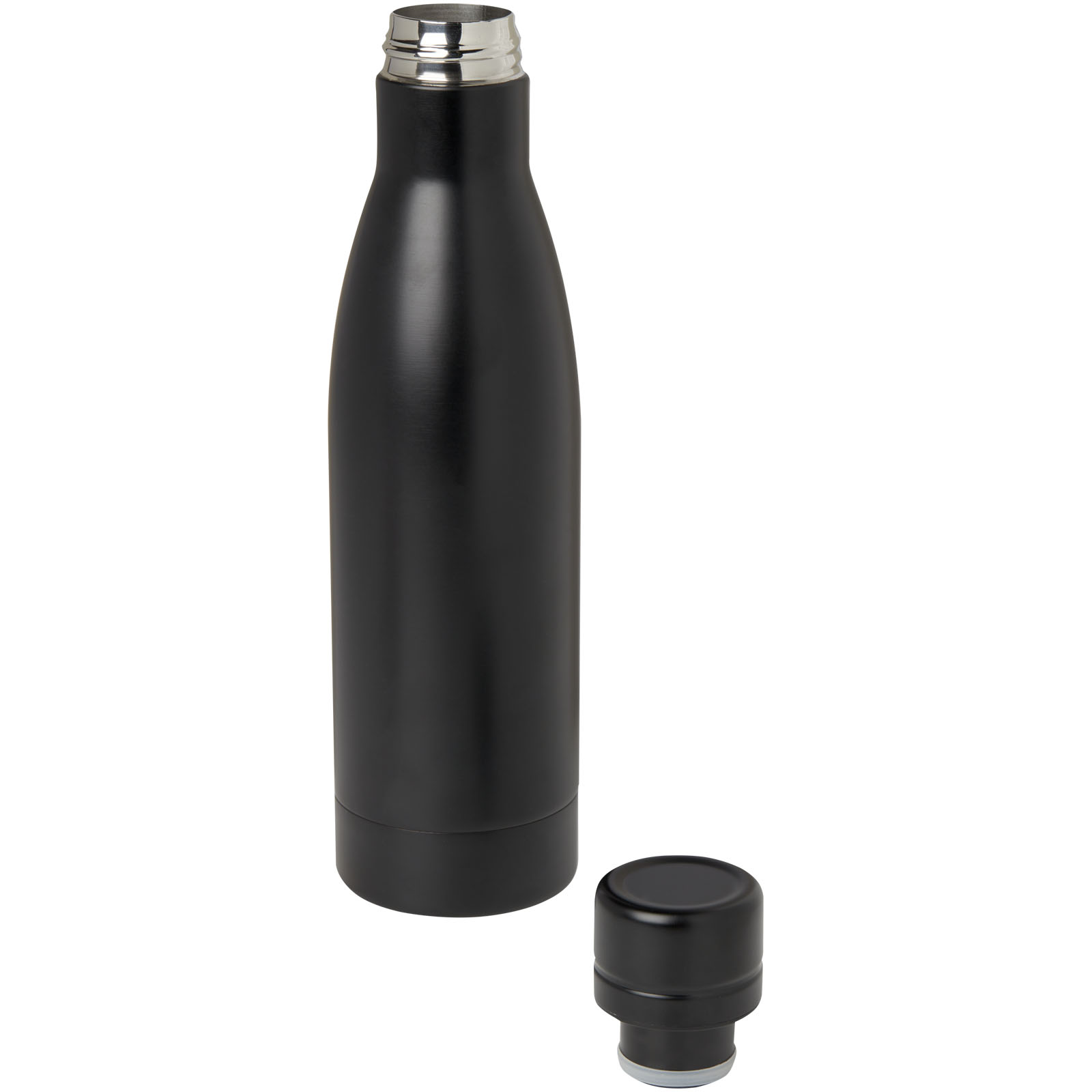 Vasa RCS-zertifizierte Kupfer-Vakuum Isolierflasche aus recyceltem Edelstahl, 500 ml schwarz