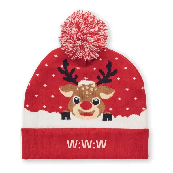 Weihnachtliche Strickmütze