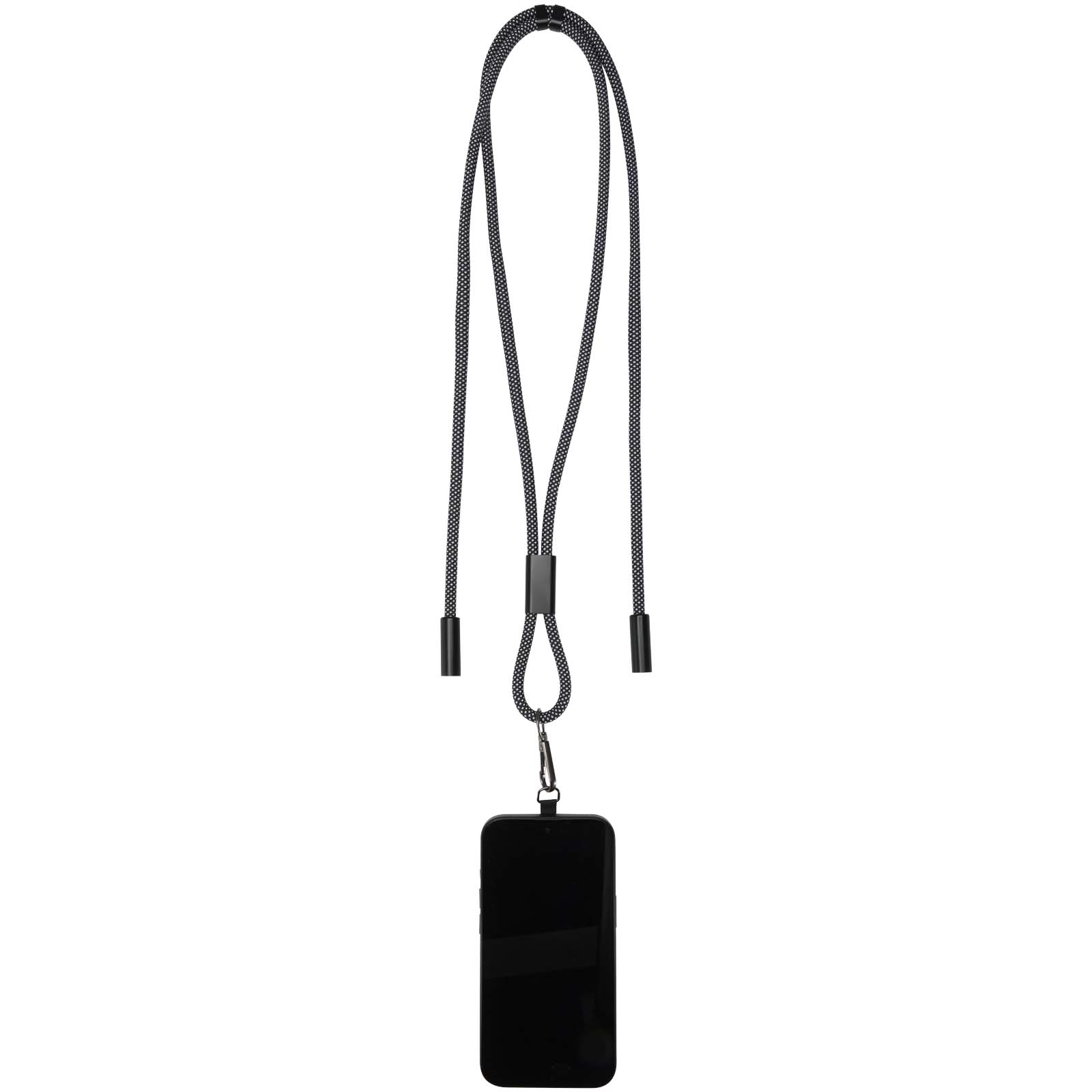 SMART 65W RPET Ladekabel mit Lanyard schwarz