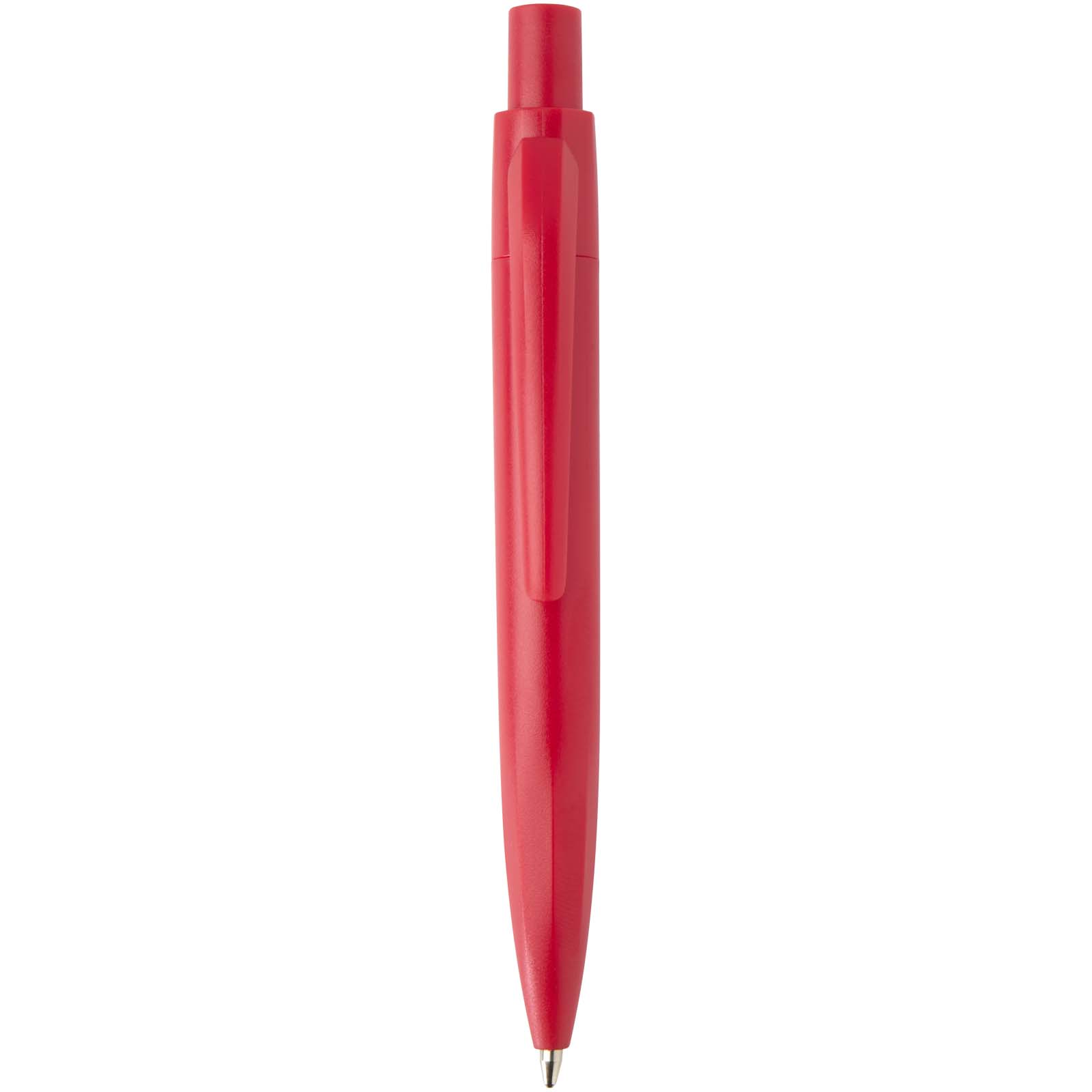 Ramin Mini Kugelschreiber aus recyceltem Kunststoff (blaue Tinte) rot