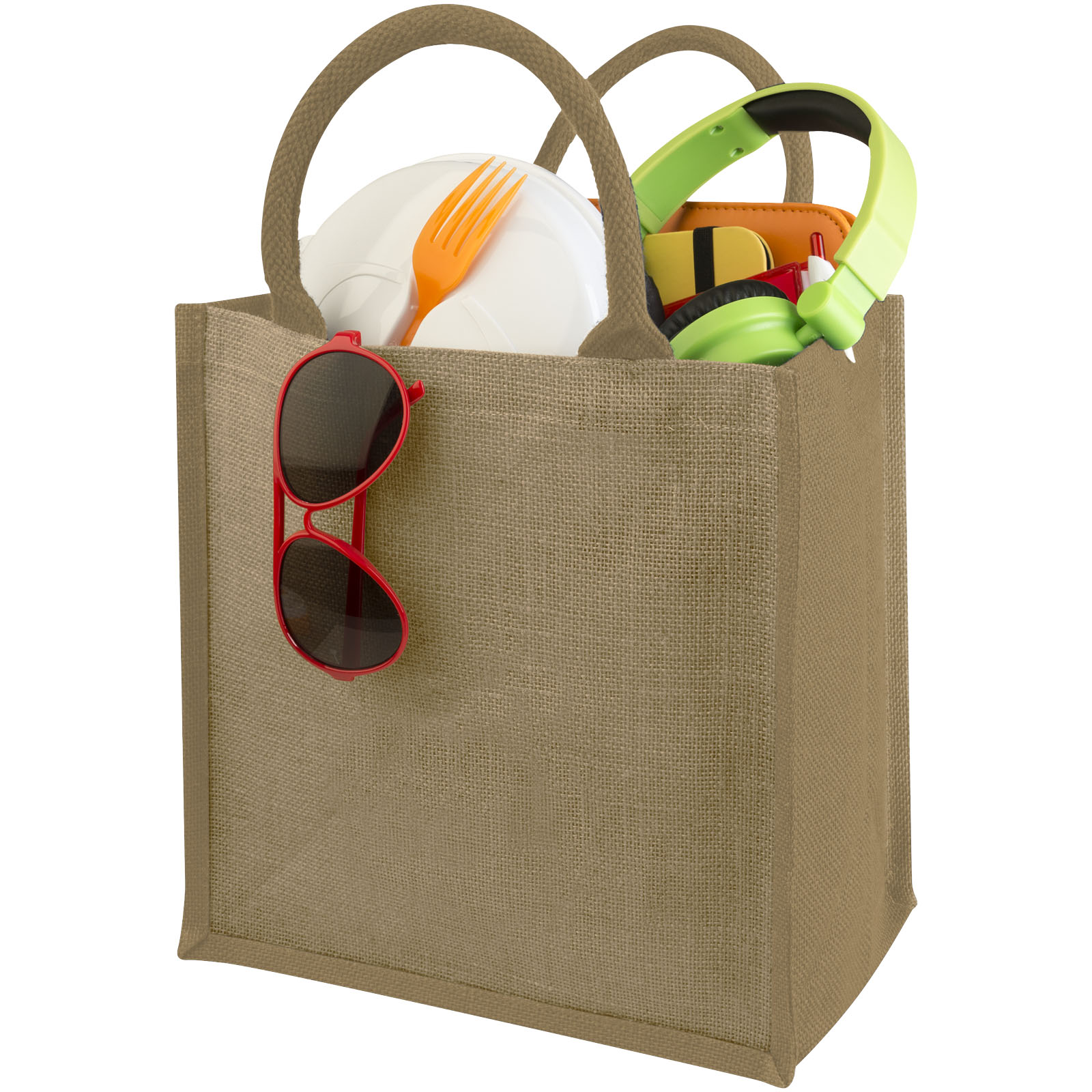 Chennai Jute Tragetasche 16L natur