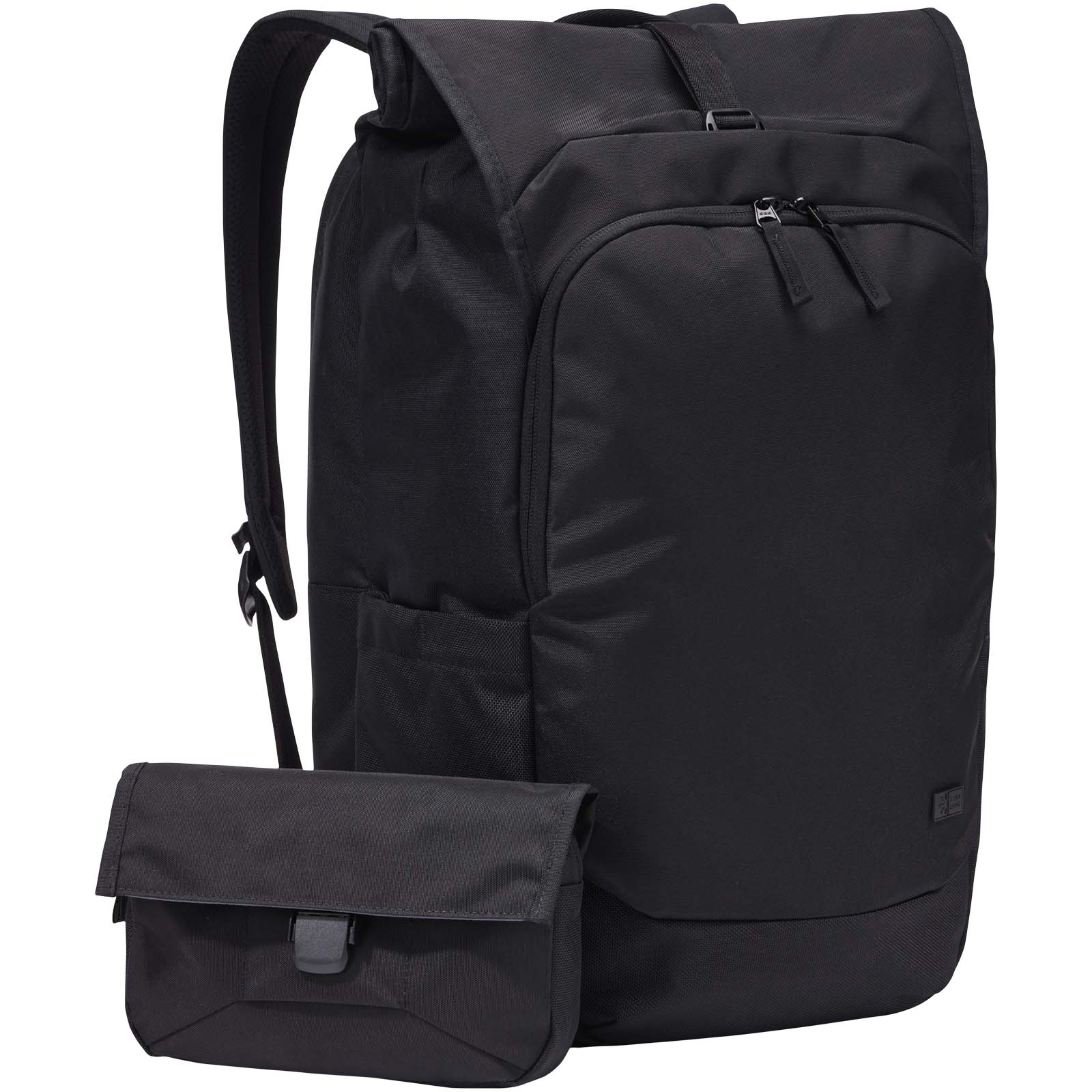 Case Logic Variate 17" erweiterbarer Rolltop Laptop Rucksack aus recyceltem Material schwarz