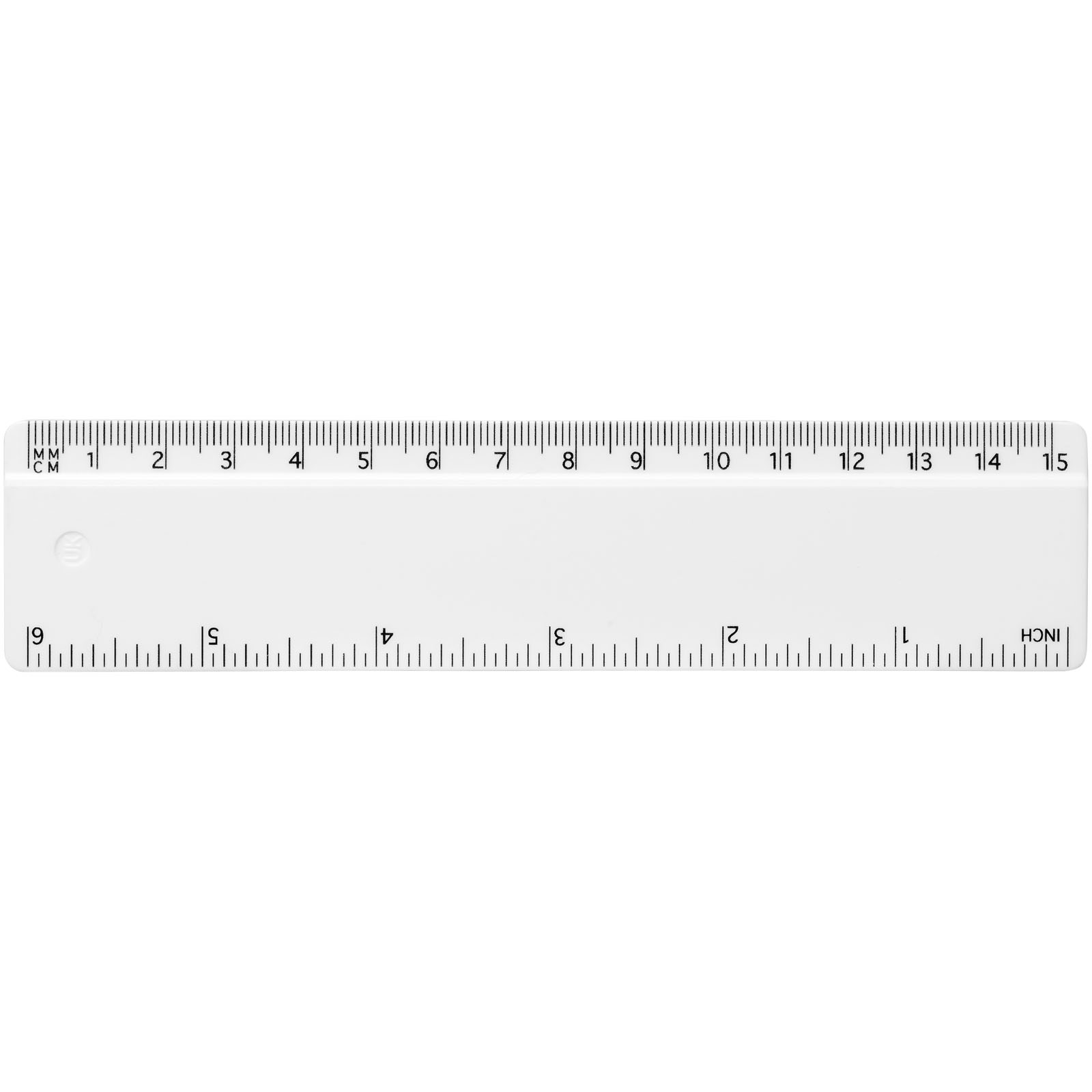 Renzo 15 cm Kunststofflineal weiss
