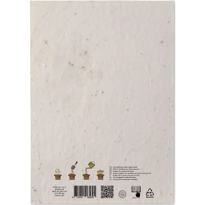 DIN A5 Wildblumen-Samenpapier