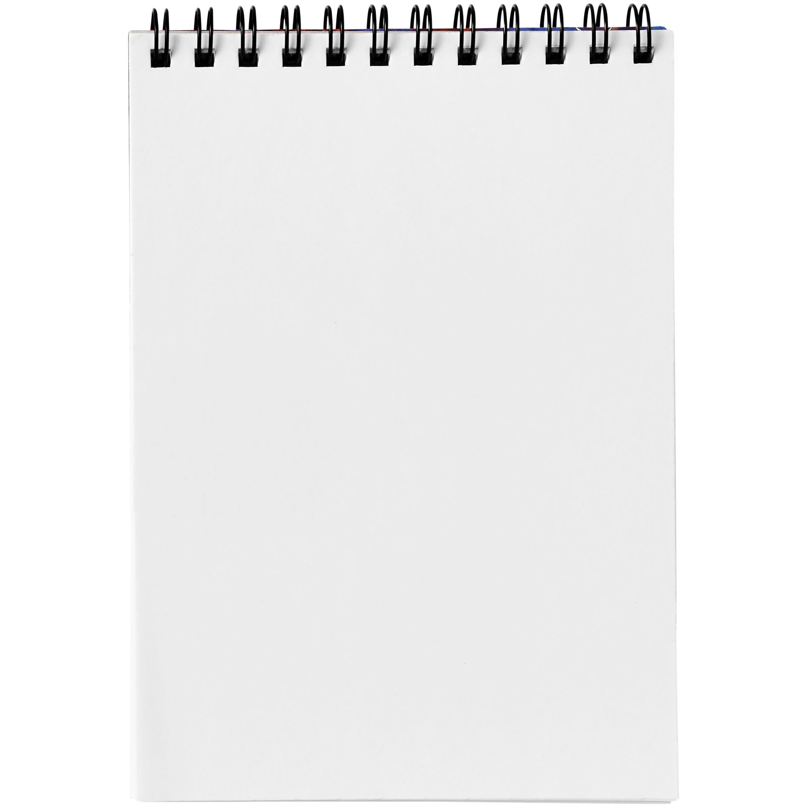 Desk-Mate® A6 Notizbuch mit Spiralbindung weiss, schwarz