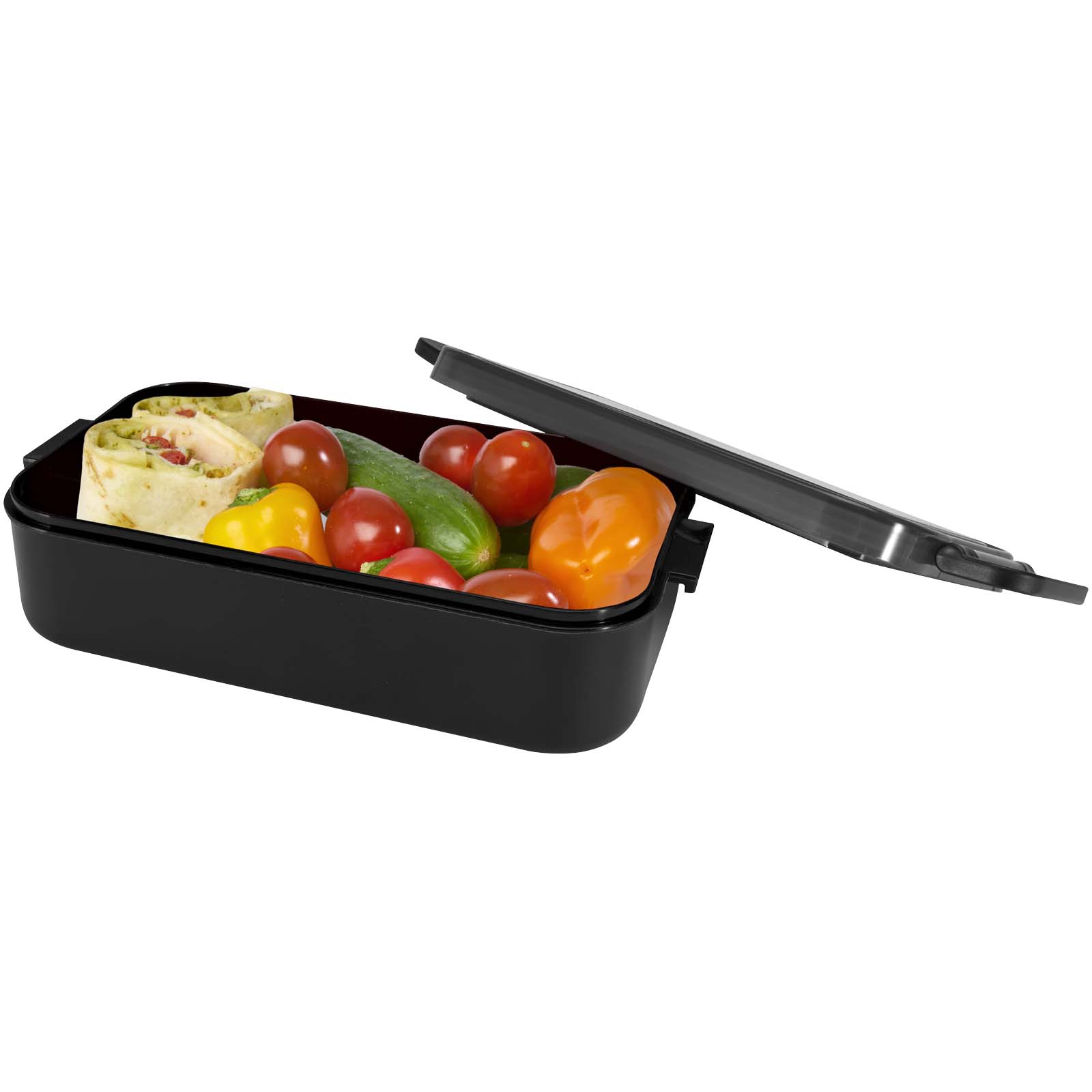 Snappy 1000 ml Lunchbox und Besteckset schwarz