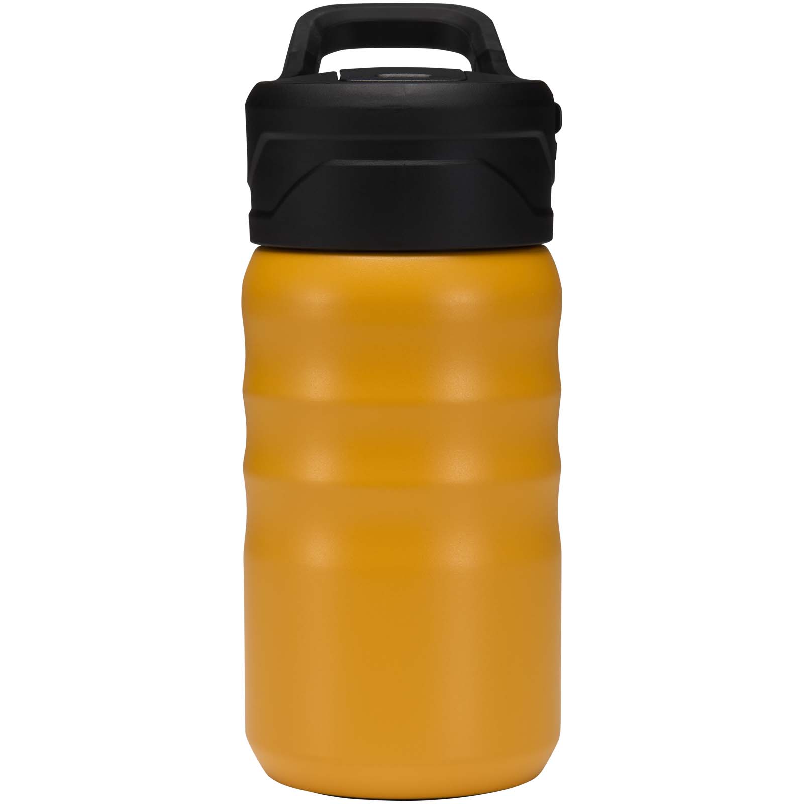 Knox 350 ml RCS Trinkflasche aus recyceltem, doppelwandigem Edelstahl mit Klappstrohhalm gelb