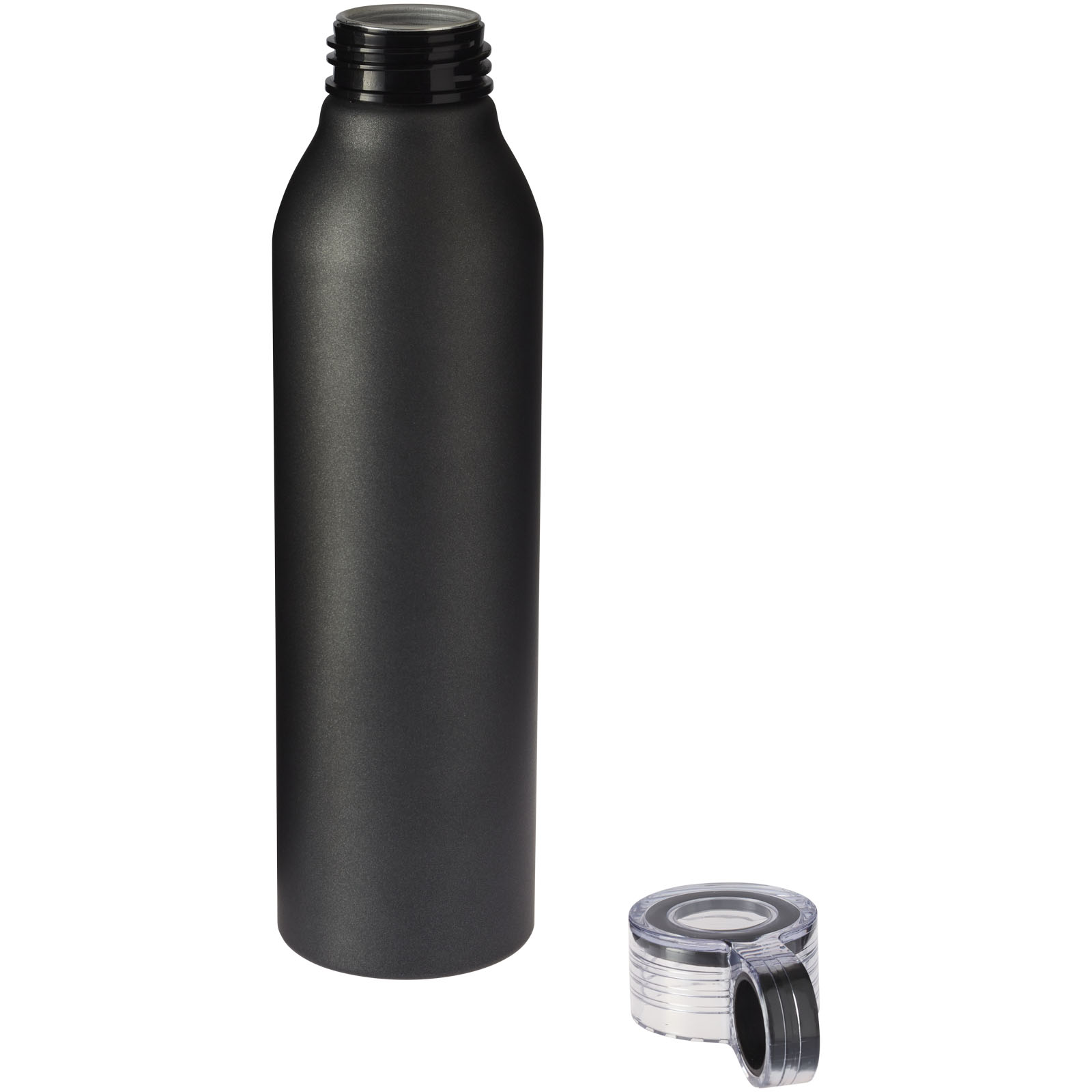 Grom 650 ml Aluminium Sportflasche schwarz
