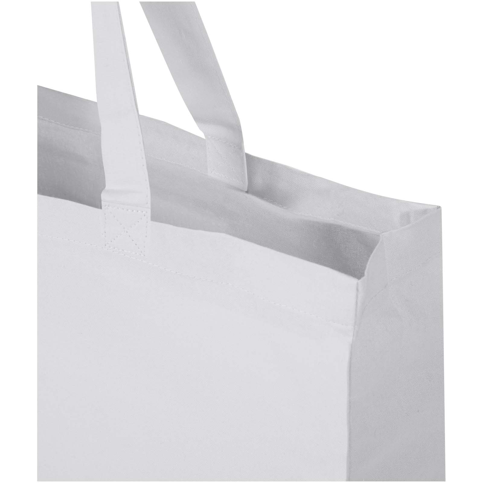 Odessa 220 g/m² Baumwoll Tragetasche aus GRS recycelter Baumwolle 40L weiss