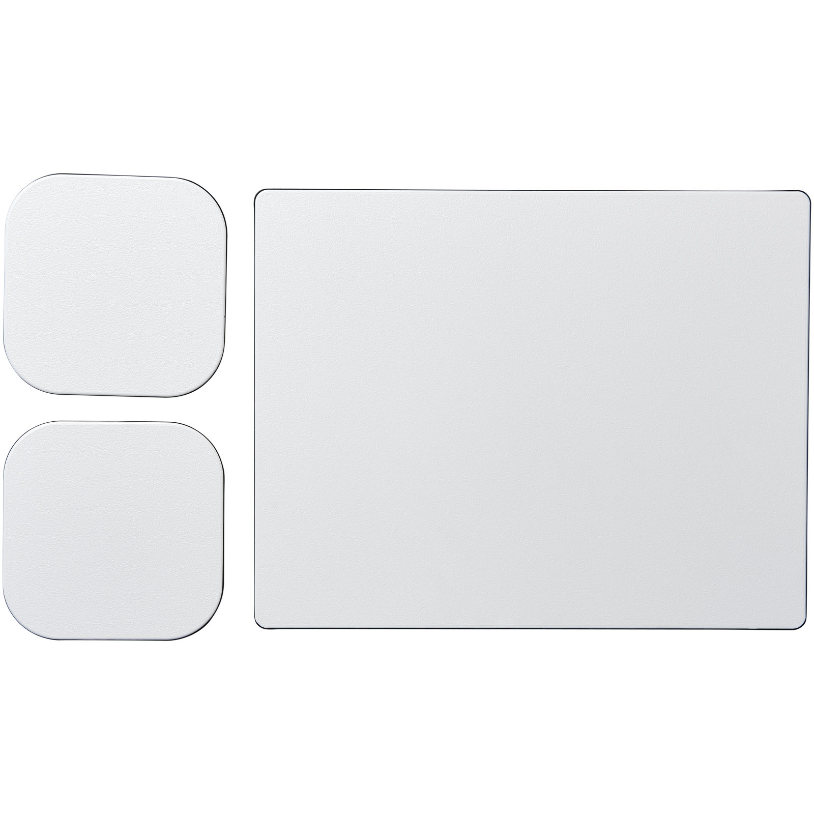 Brite-Mat® Mousepad- und Untersetzer-Set 3 schwarz