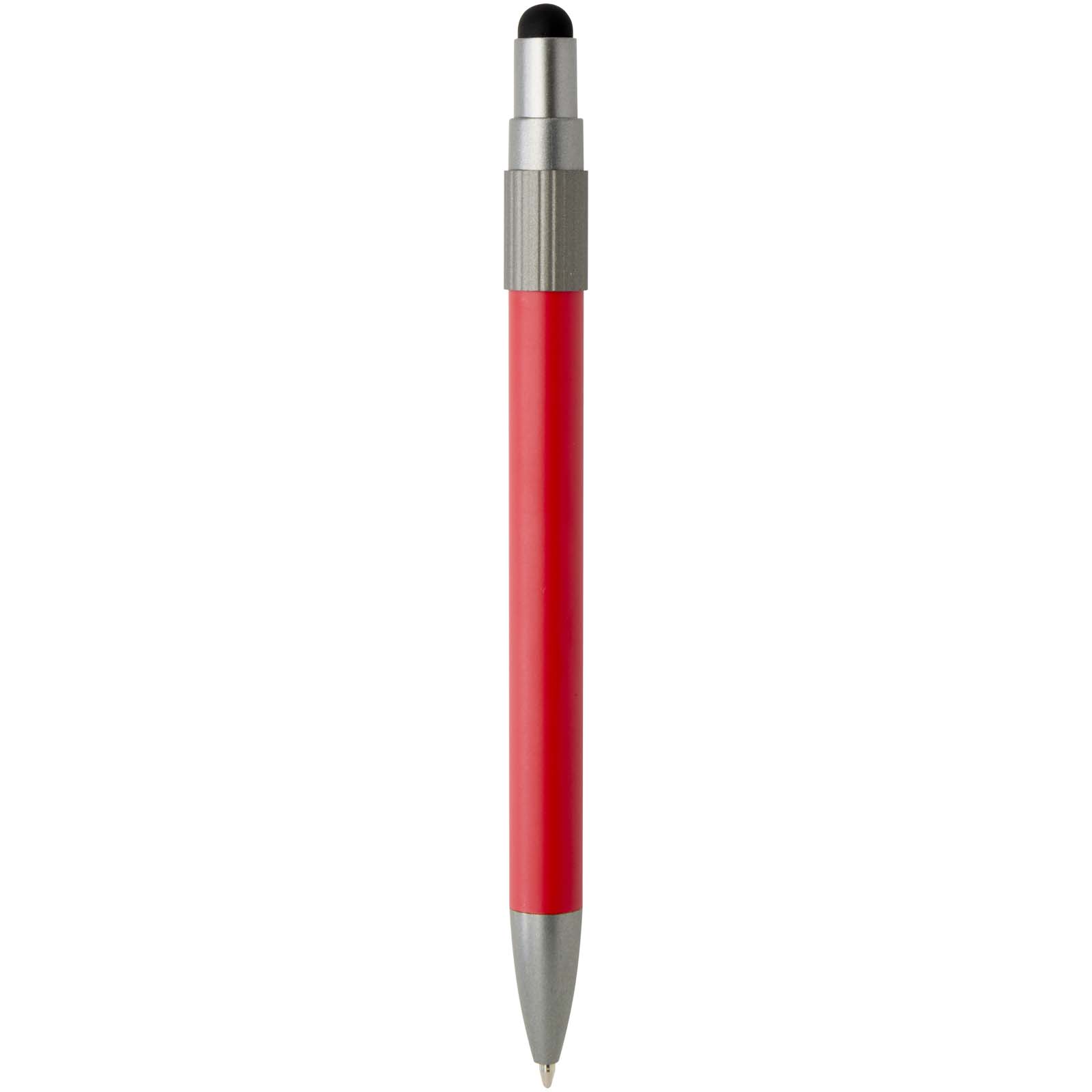 Rill RCS recycelter Kugelschreiber mit Stylus und Fidget Spinner (blaue Mine) rot