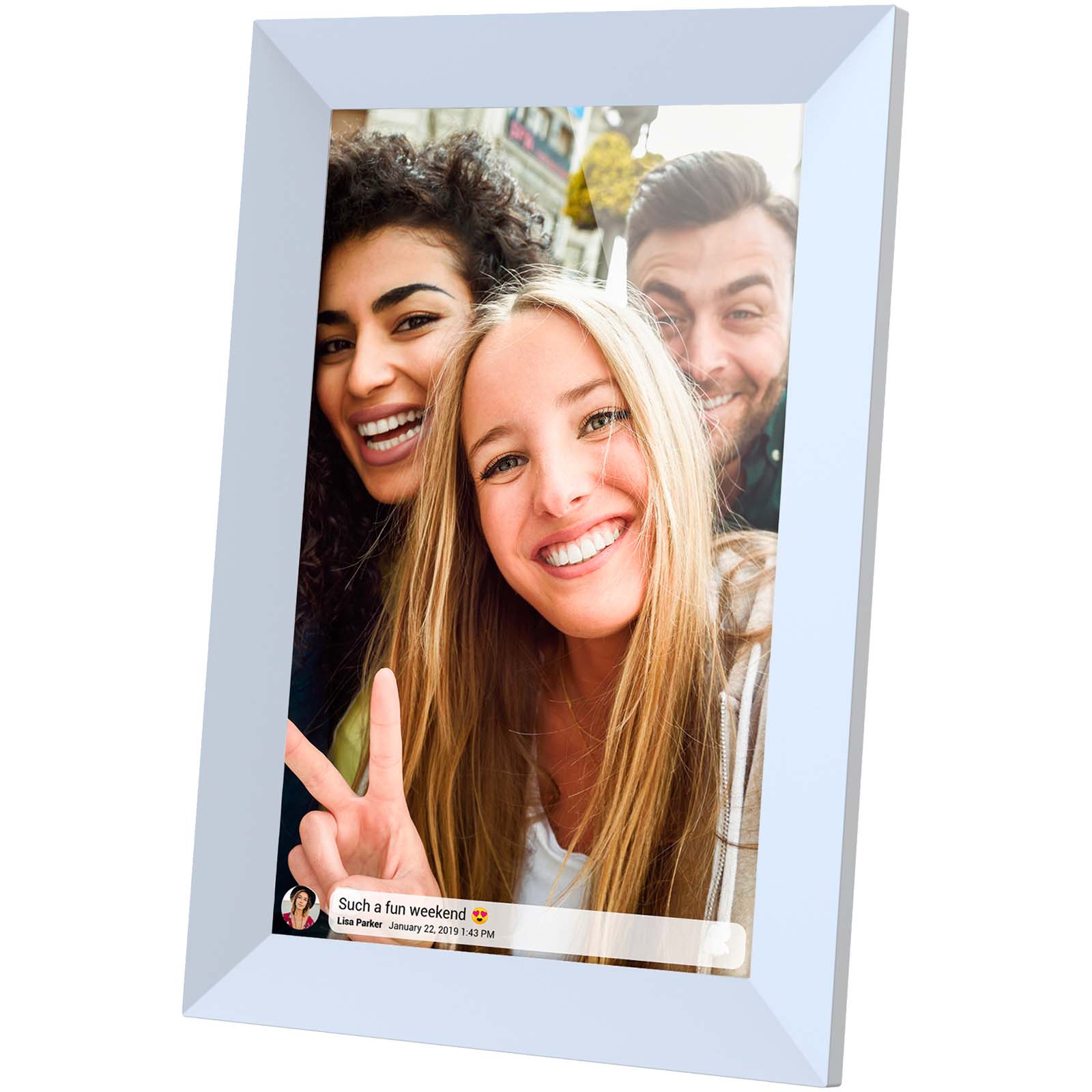 Prixton Prado 10" Frameo digitaler WLAN Fotorahmen weiss