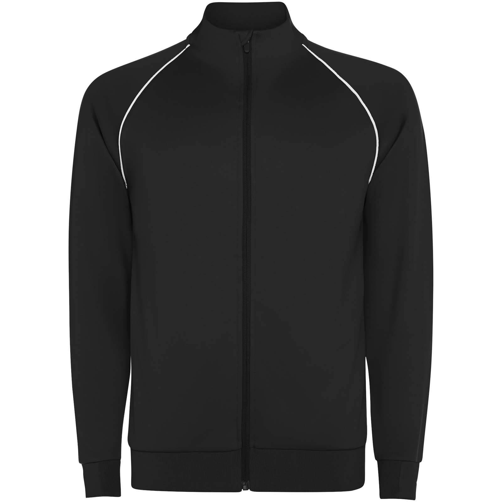 Valier Kinder Sweatshirt mit durchgehendem Reißverschluss schwarz