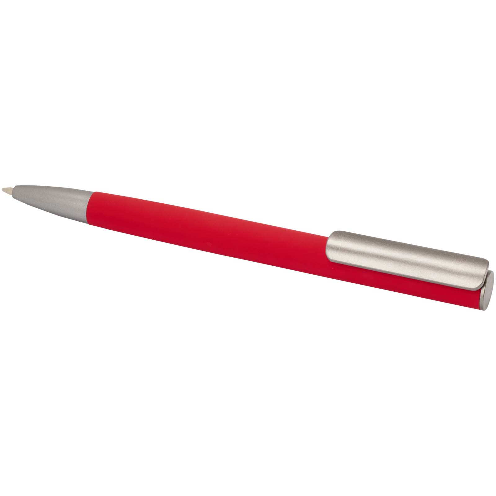 Ziguur Kugelschreiber aus recyceltem Aluminium (blaue Mine) rot