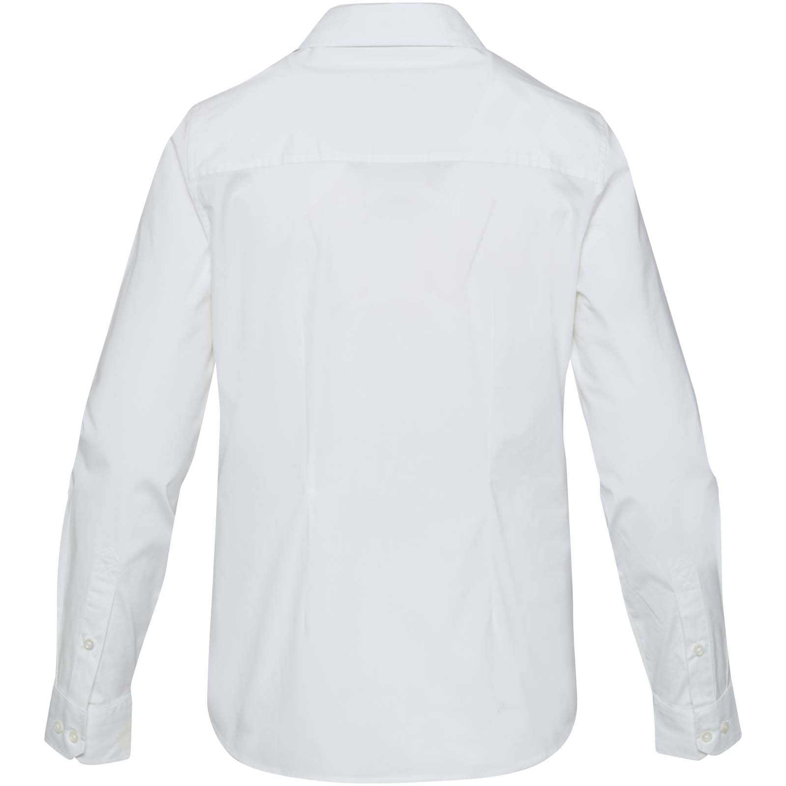 Carnelian 133 g/m² Popeline Bluse weiss