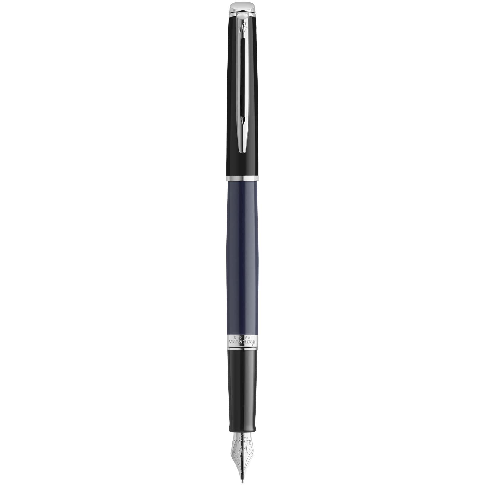 Waterman Hemisphere Color-Block Füllfederhalter mit Palladiumbeschichtung (blaue Mine) blau, schwarz