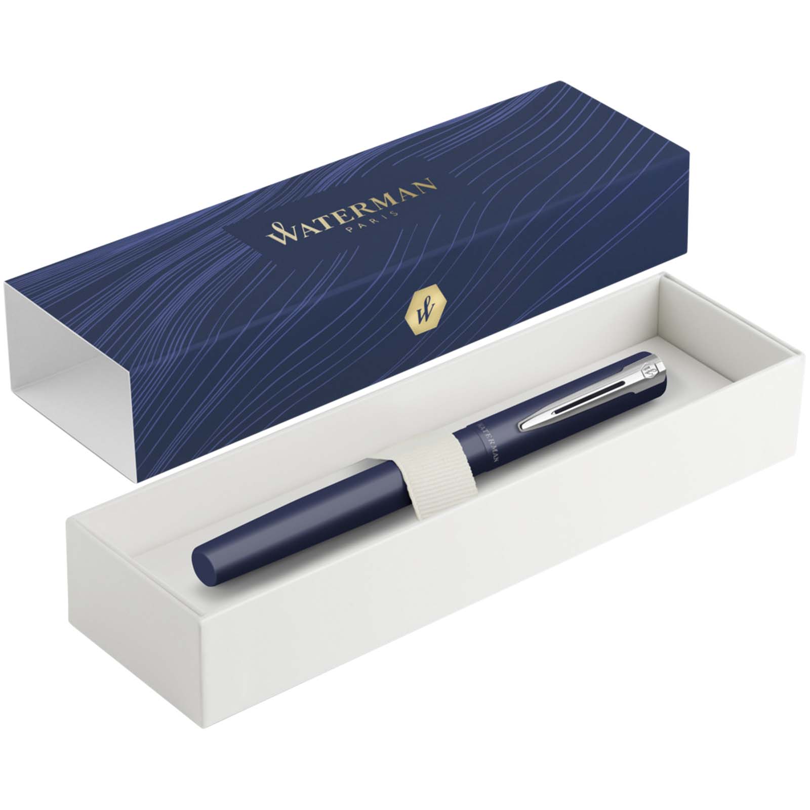 Waterman Allure Rollerball Stift 2,0 (schwarze Mine) mittelblau