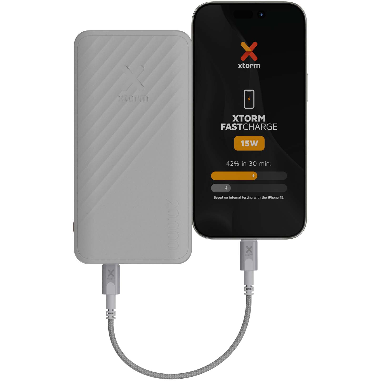 Xtorm XG220 Go2 15W 20.000 mAh Schnelllade-Powerbank weiss